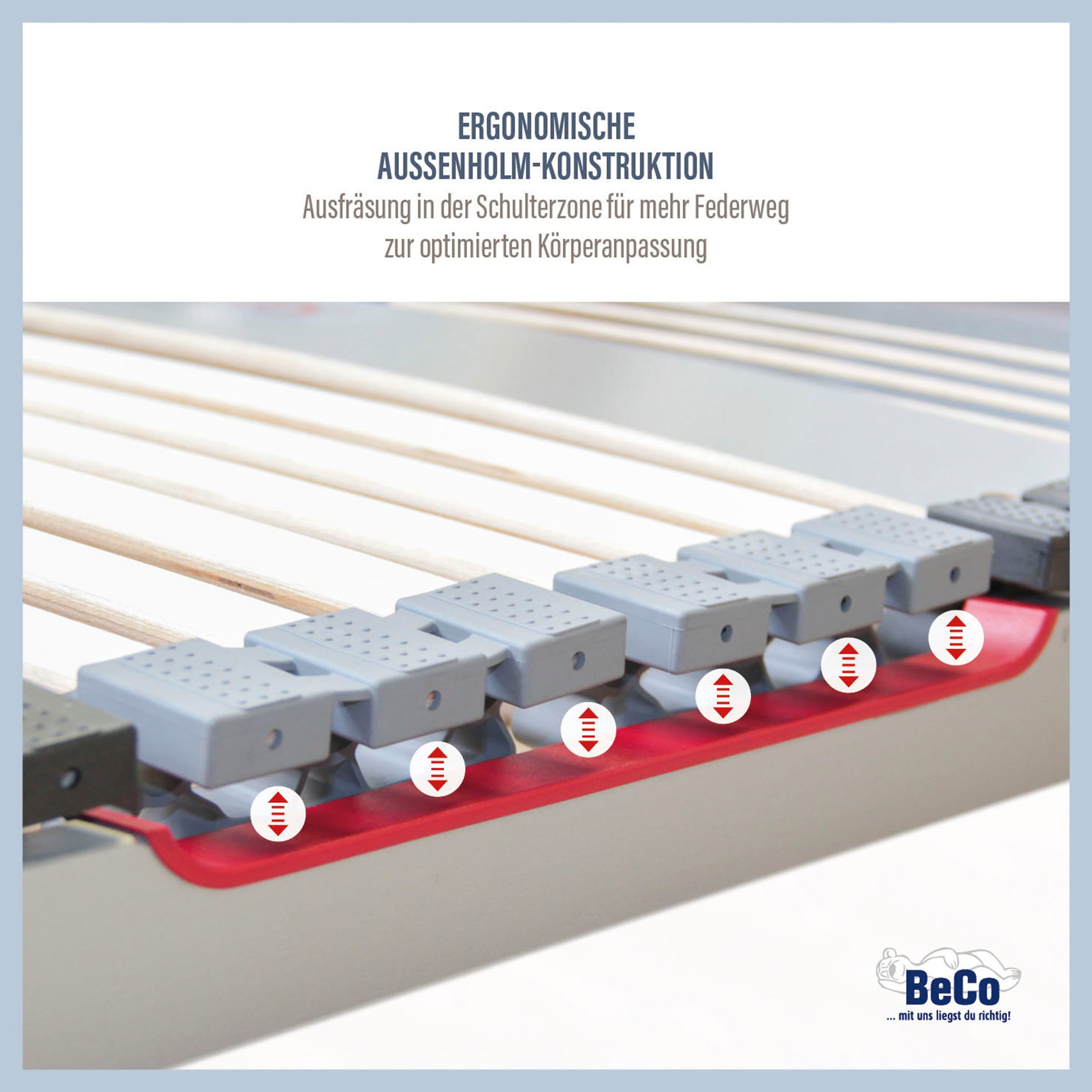 BeSports Lattenrost »Lattenrost Excellence NV, Lattenrost in 90x200 cm und weiteren Größen«, Lattenrost in 90x200 cm und weiteren Größen, komfortabler Lattenrost