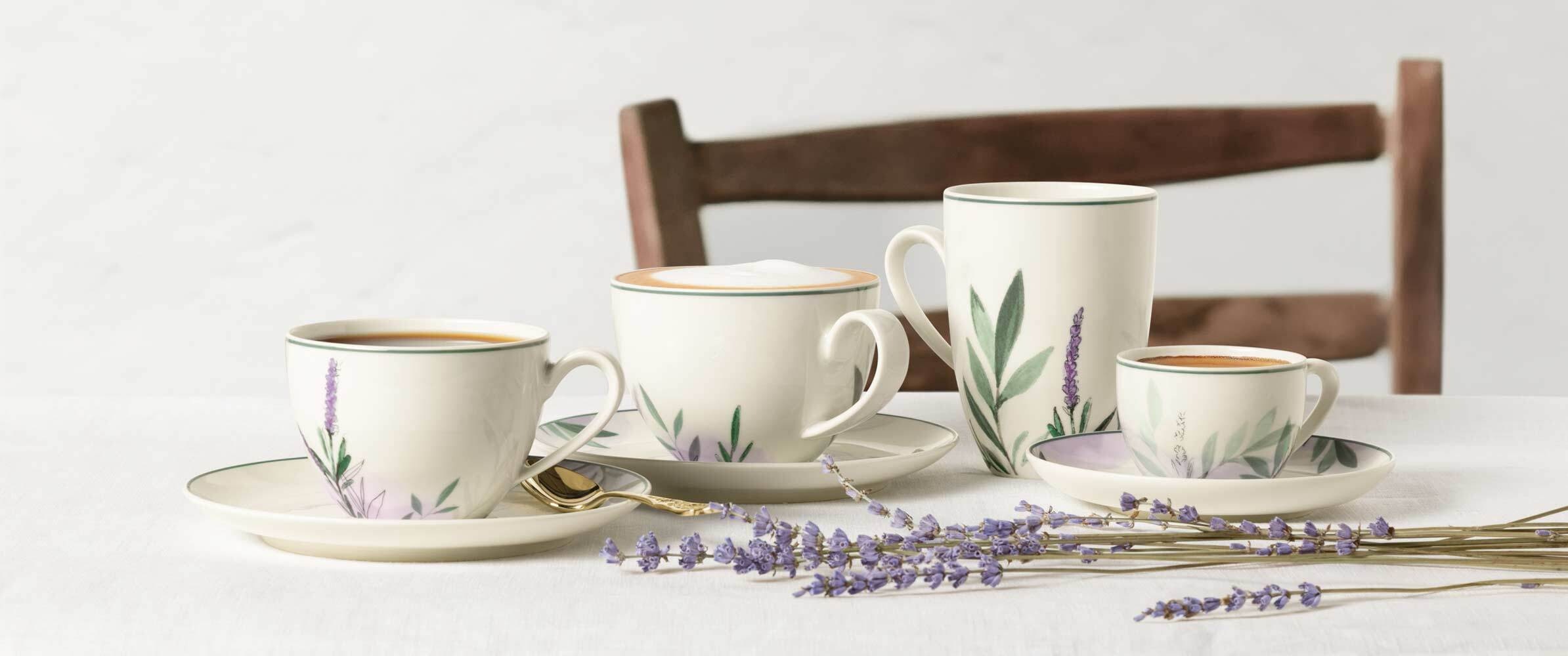 Seltmann Weiden Geschirr-Set »Frühstücks-Set Savona Provence 6er Set bunt-beige« Spülmaschinenfest, Mikrowellensicher, Ofenfest