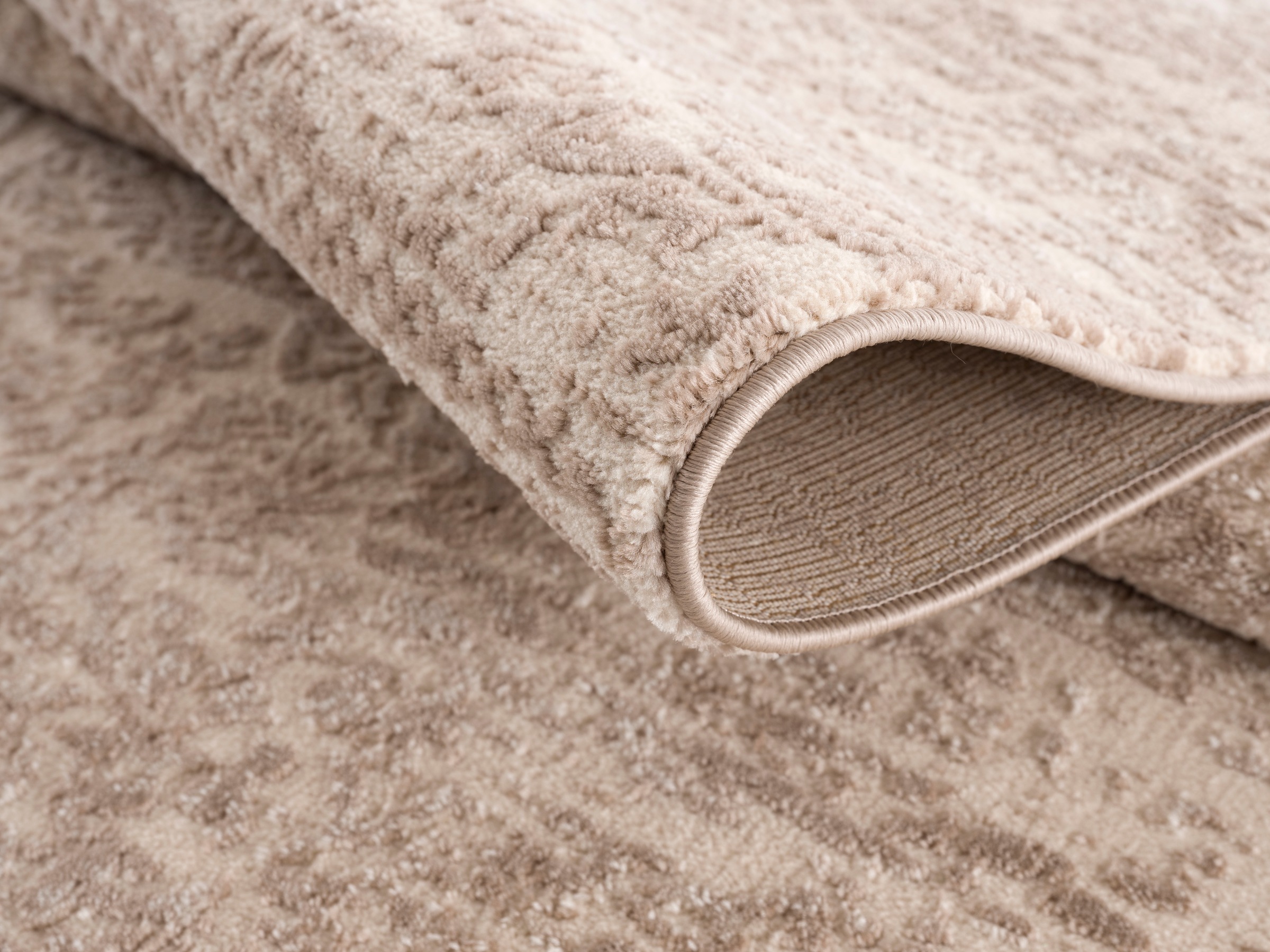 Home affaire Teppich »Dilani«, rechteckig, Vintage, dezenter Glanz, Hoch-Tief-Struktur, Schrumpf Carving-Effekt