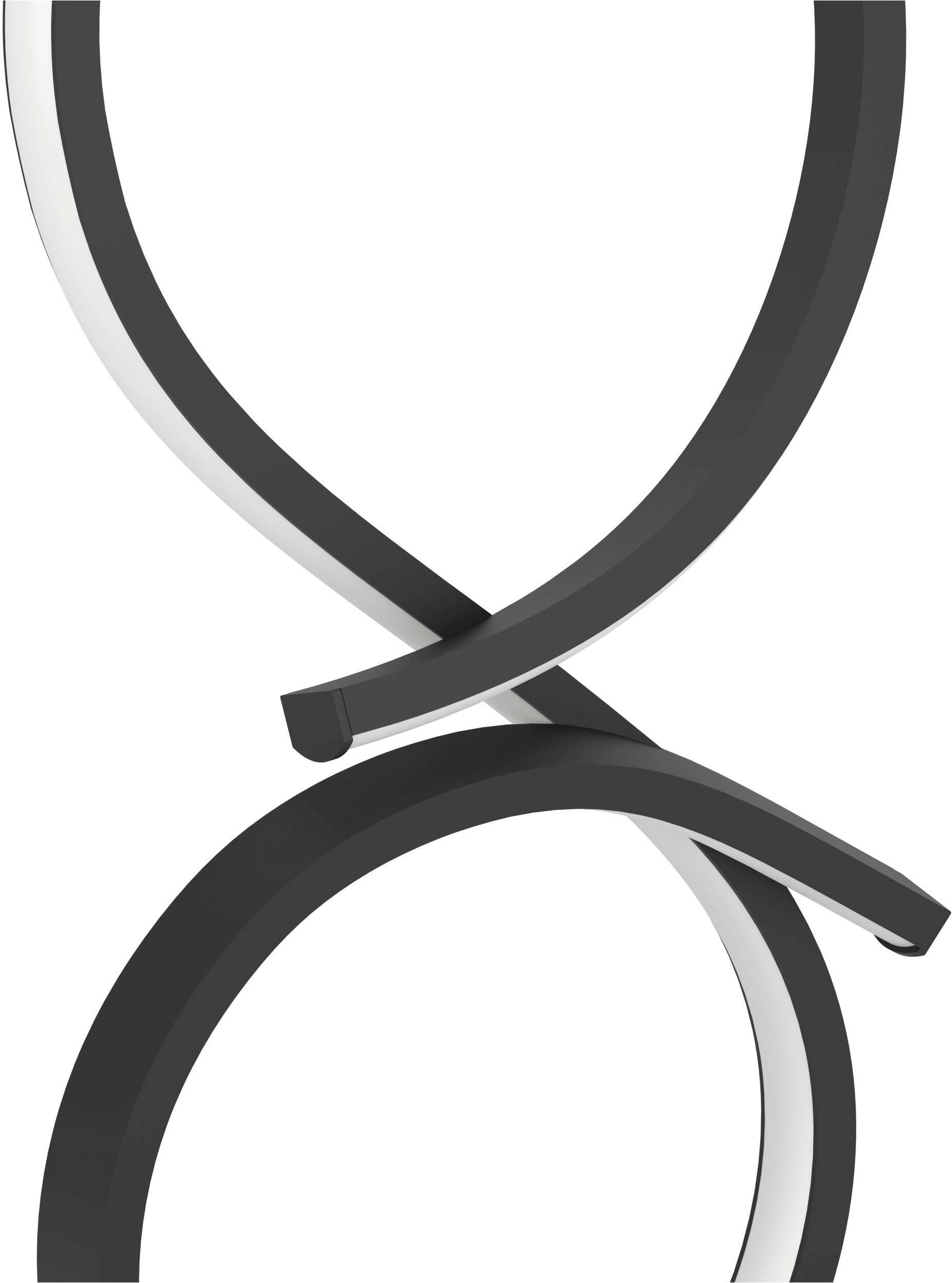 EGLO Tischleuchte »Serpins Tischlampe, Nachttischlampe, Metall und Kunststoff, Lampe« LED-Modul 1 Stk. Warmweiß