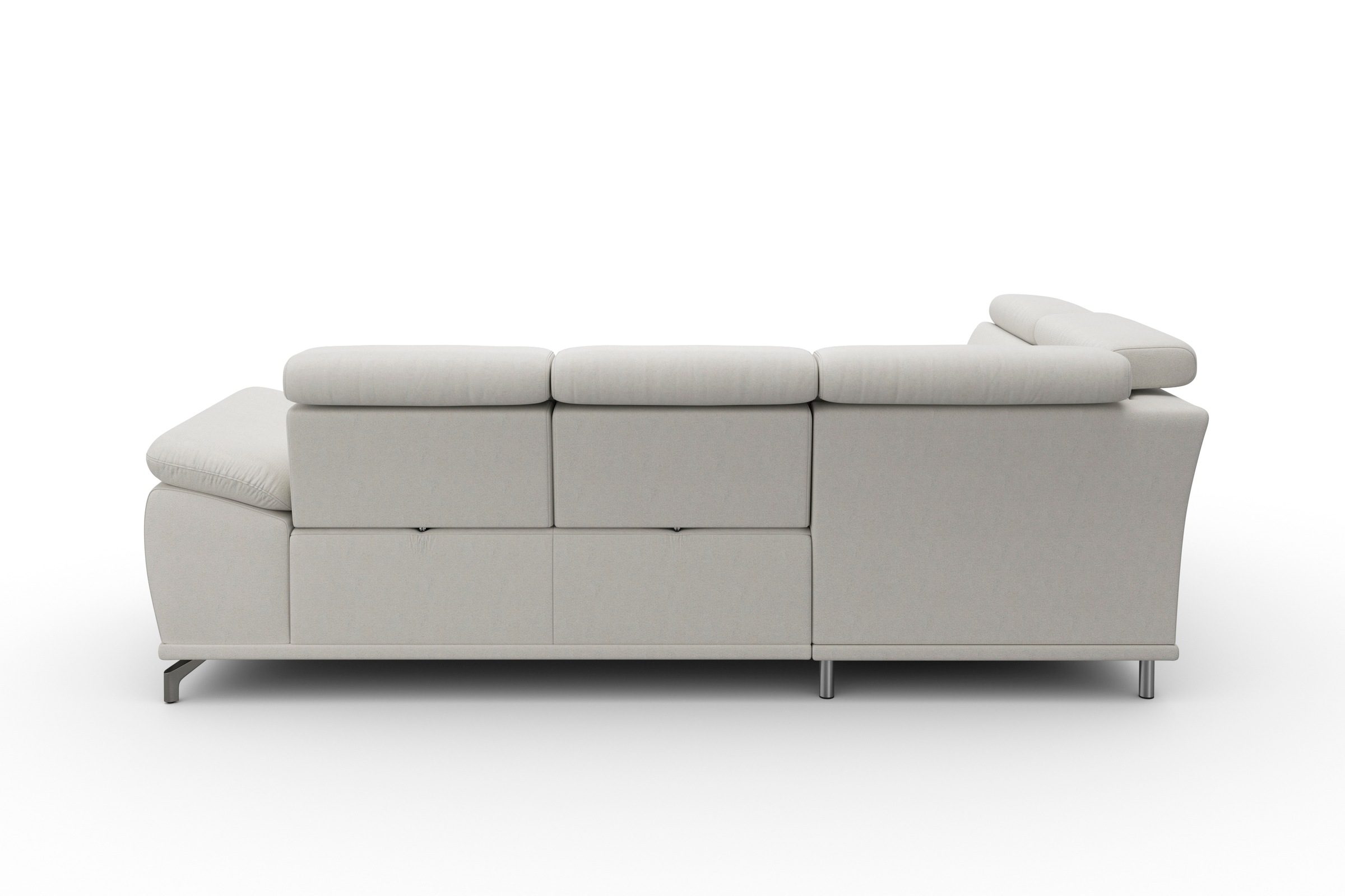 sit&more Ecksofa »Cabrio L-Form, mit Sitztiefenverstellung, Arm- und Kopfteilverstellung«, 3 Nierenkissen, Federkern, optional Bettfunktion und Stauraum