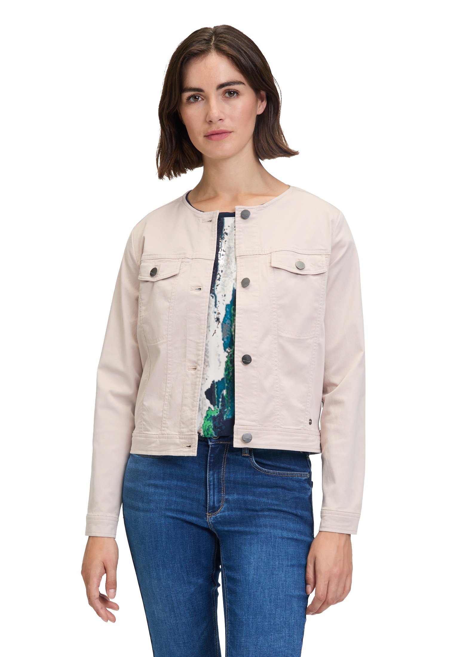 Betty&Co Jackenblazer "Damen Jeansjacke langarm" Form günstig online kaufen