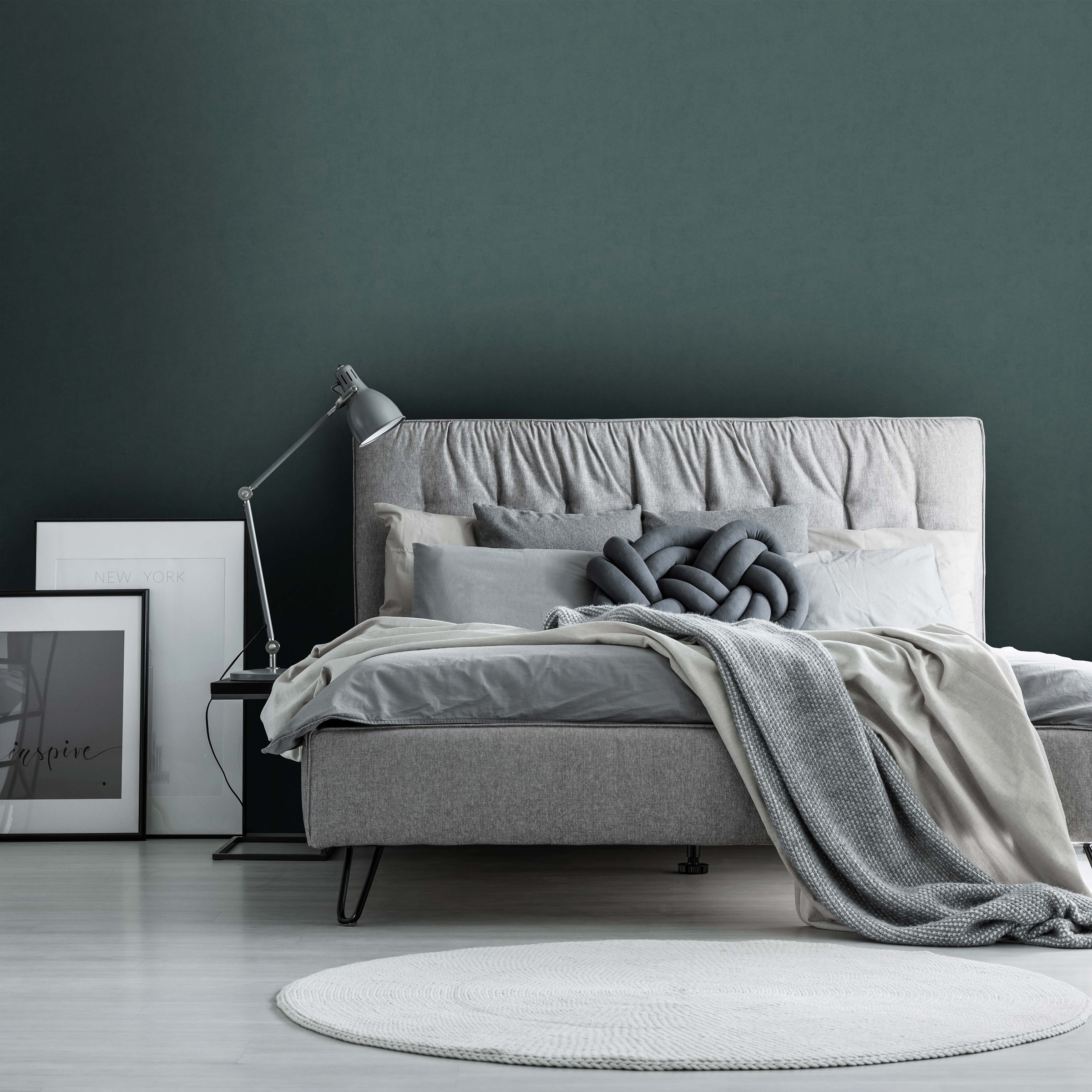 Superfresco Easy Vliestapete "Uni Jade" neutral geprägt 10mx52cm (ca. 5m2)
