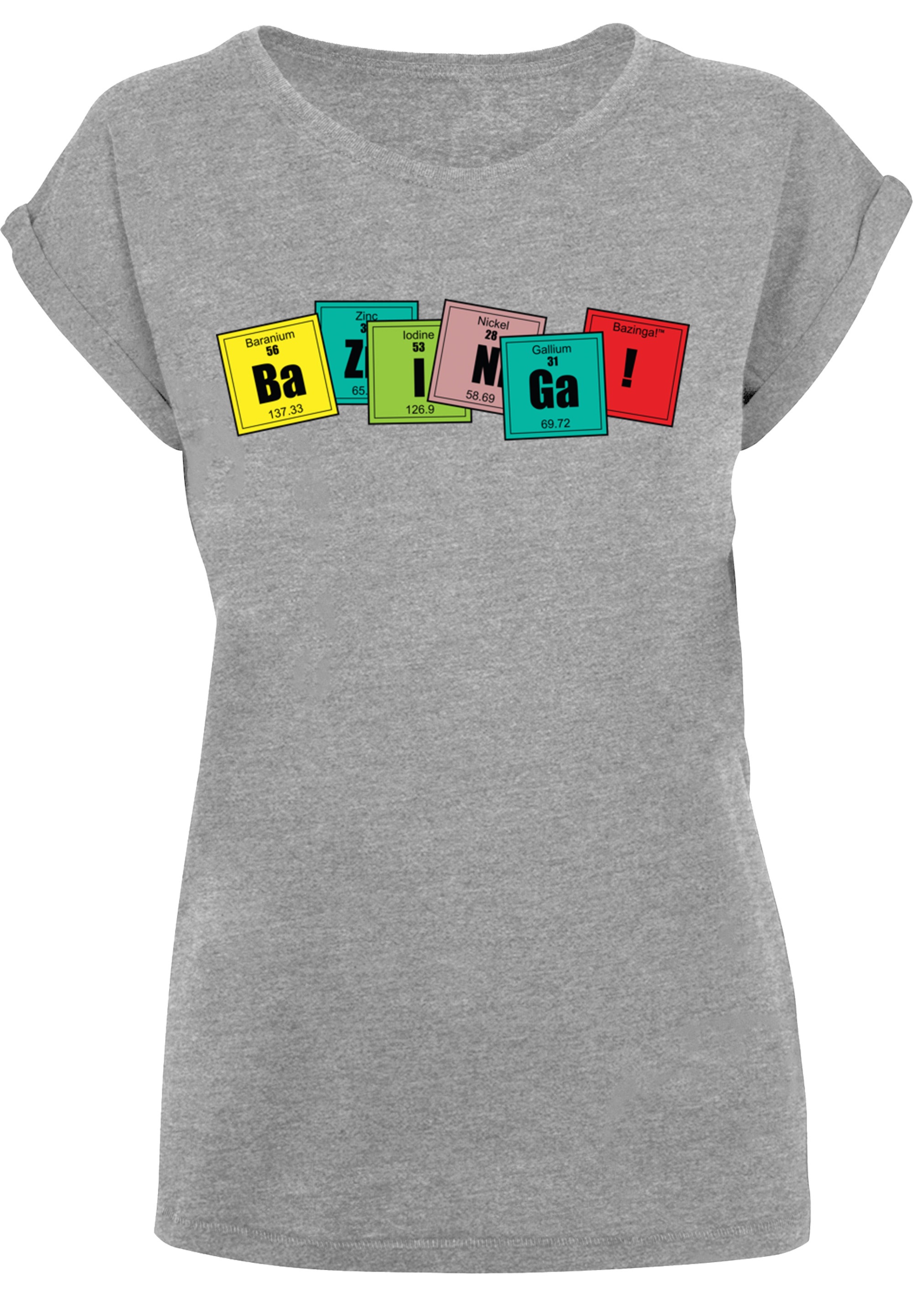 F4NT4STIC T-Shirt »Shirt 'Big Bang Theory Bazinga'« Print