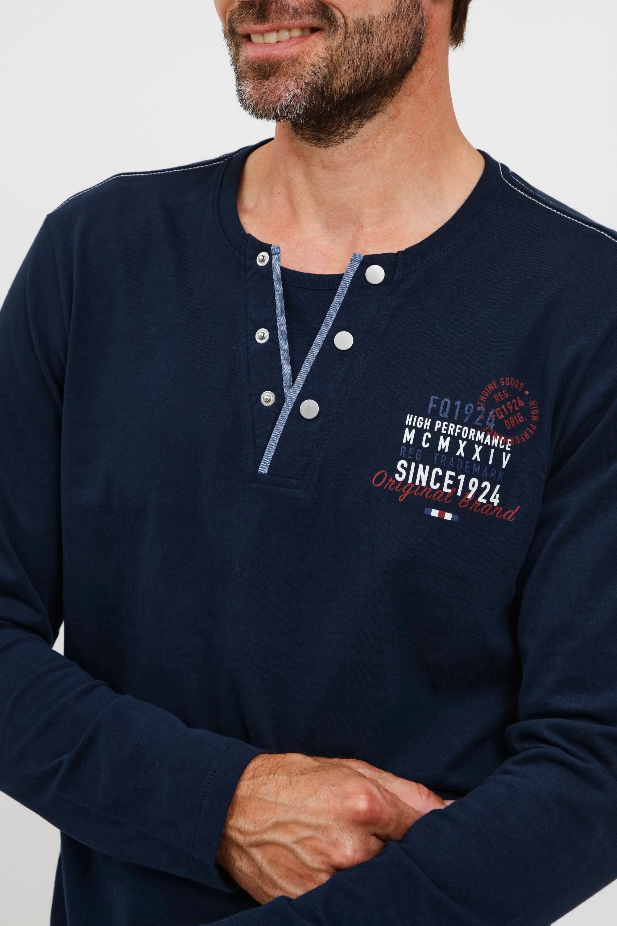 FQ1924 Henleyshirt »Henleyshirt FQRolf«