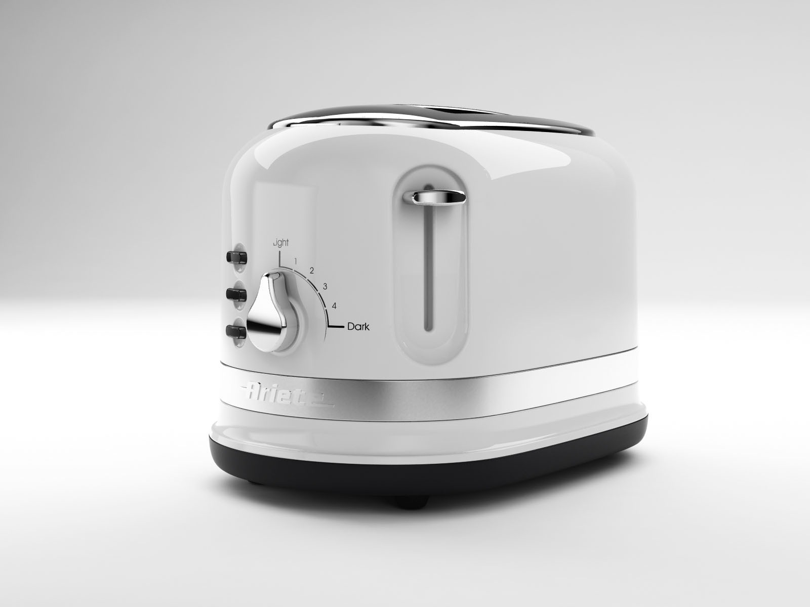 Ariete Toaster "149WH moderna weiß" 2 kurze Schlitze 815 W günstig online kaufen