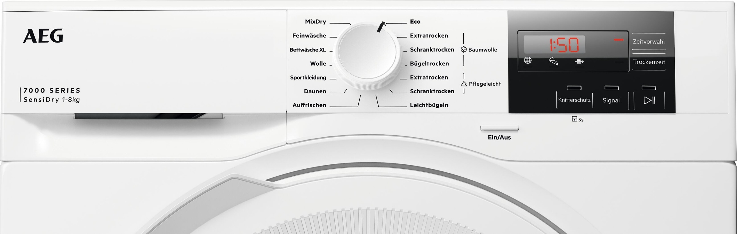 AEG Series 7000 TR7T50580 Wäschetrockner Freistehend Frontlader 8 kg Weiß