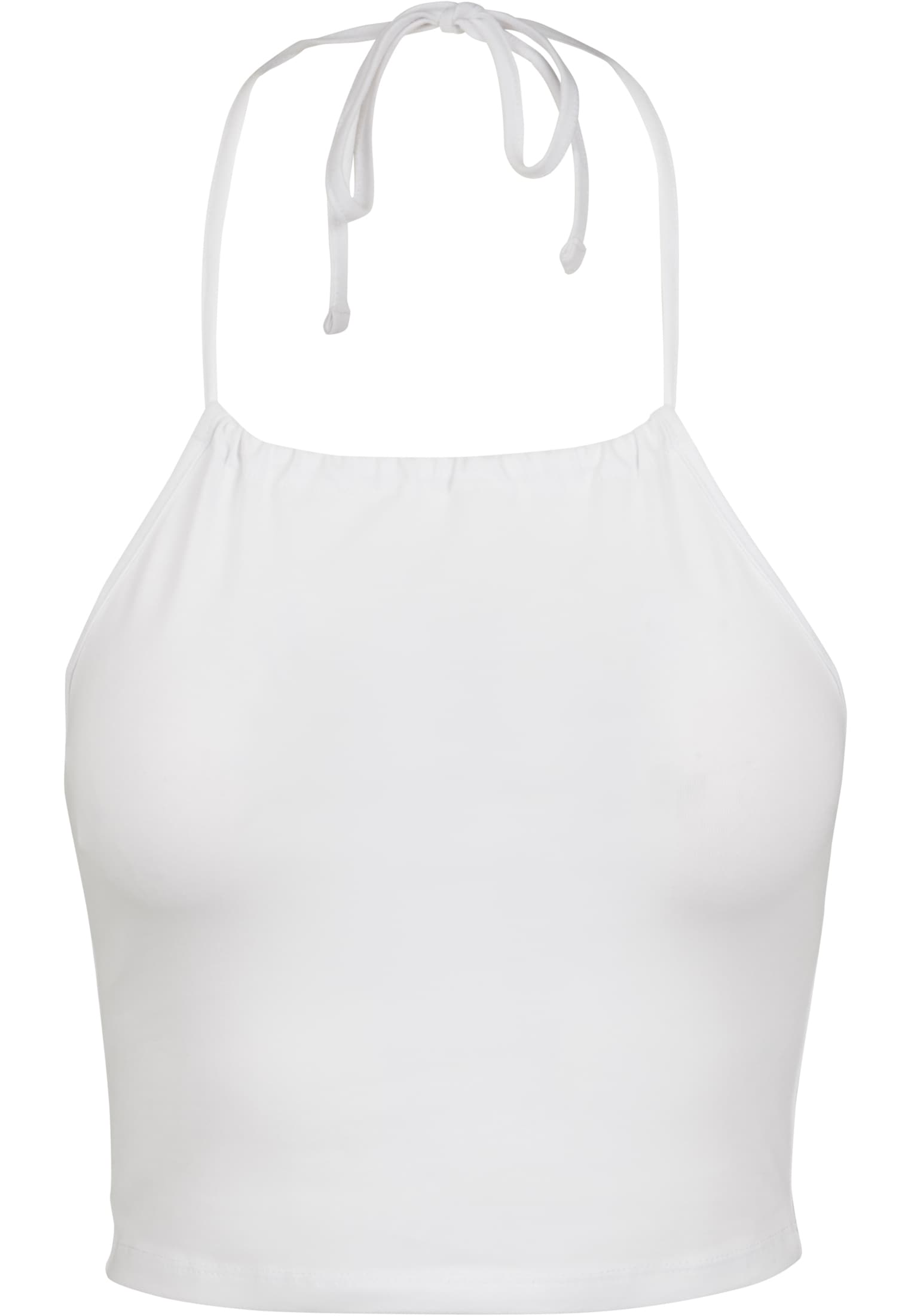 URBAN CLASSICS T-Shirt »Frauen Ladies Cropped Neckholder Top«, (1 tlg.)  kaufen | BAUR