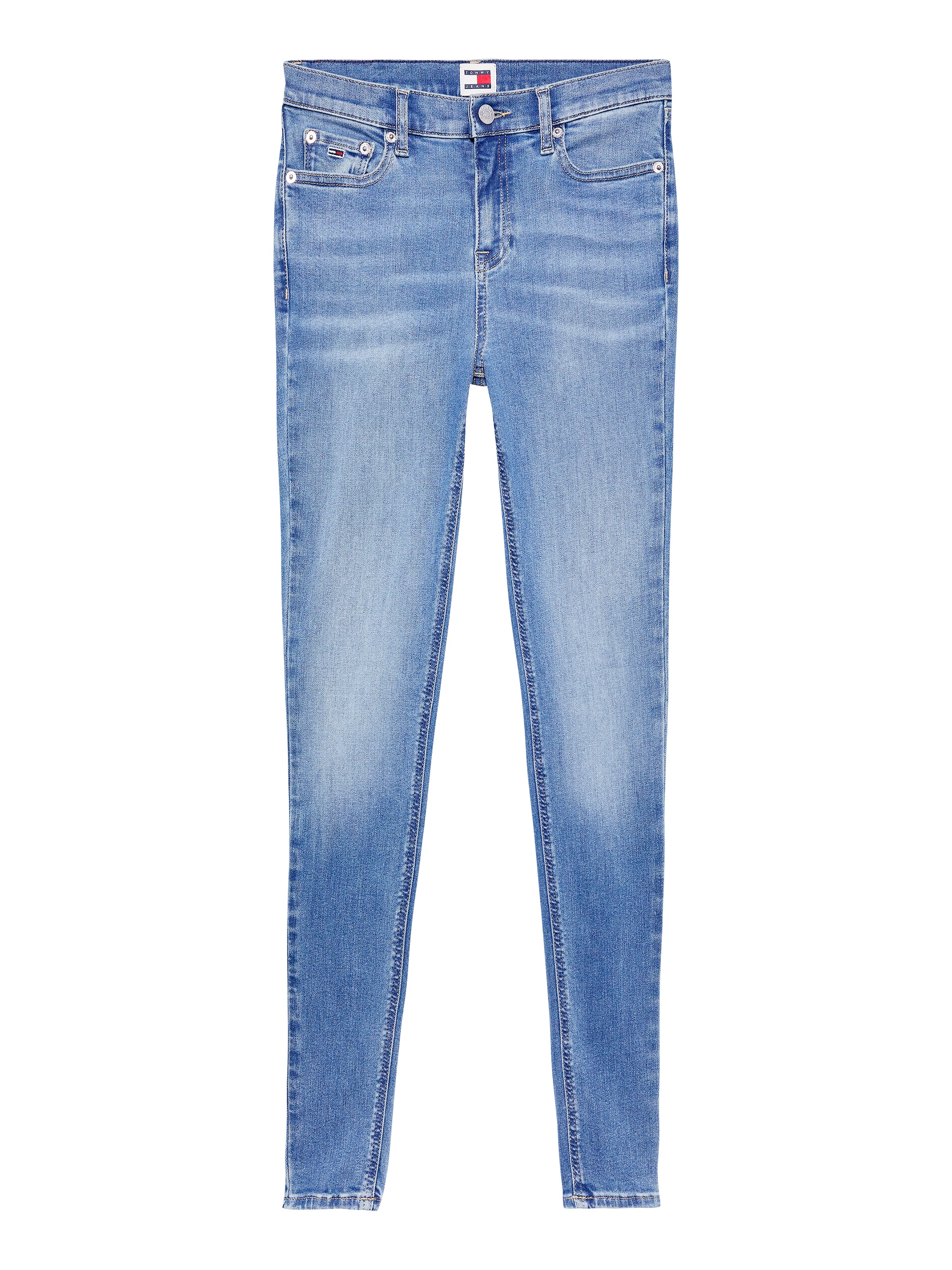 Tommy Jeans Skinny-fit-Jeans »Nora Mid Rise Skinny Fit«, mit Waschung, Logo-Badge