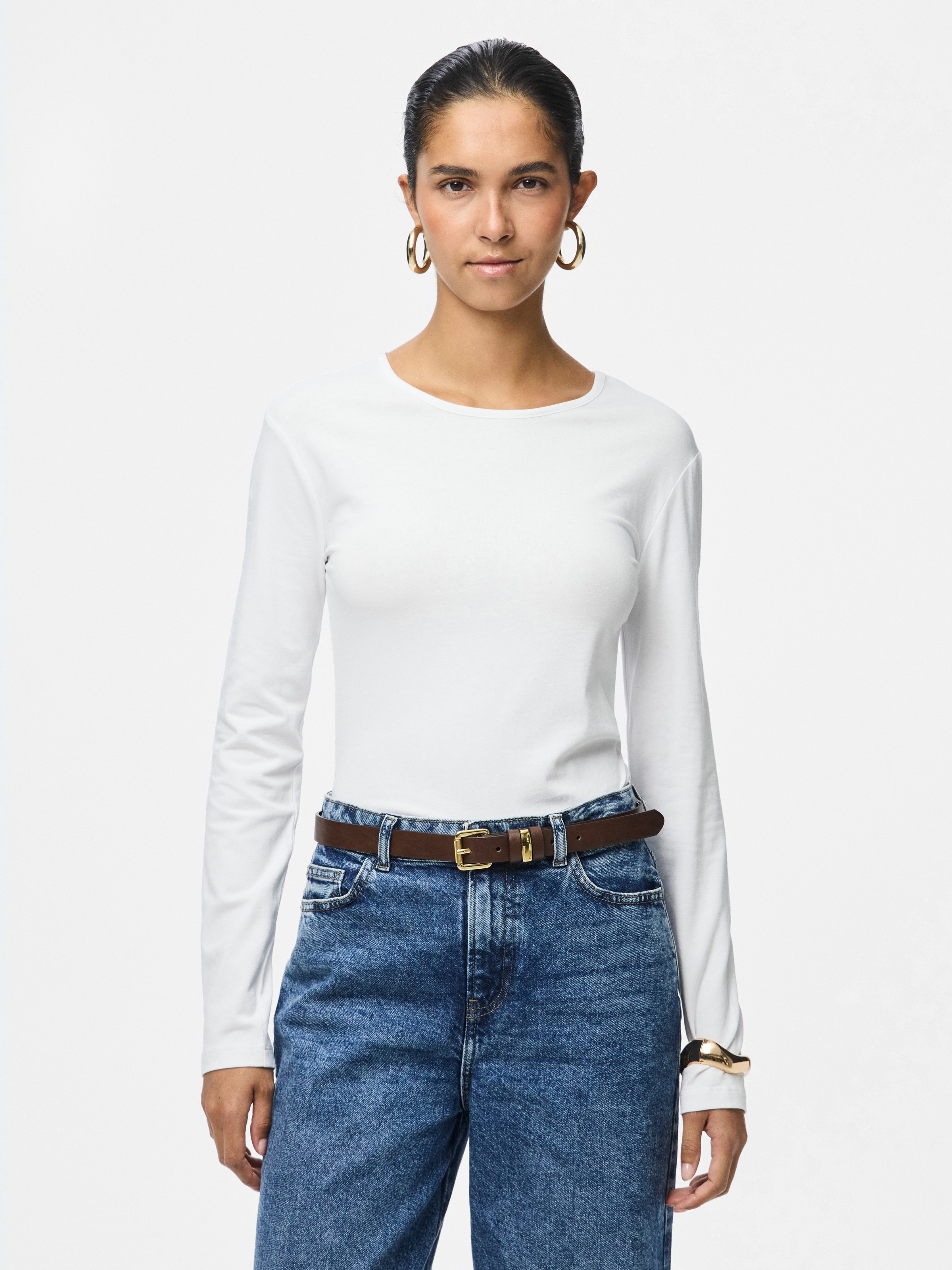 Thumbnail - pieces Langarmshirt "PCAMELIA LS TOP 2-PACK JRS NOOS BC" 2er-Pack, mit klassischen Farben