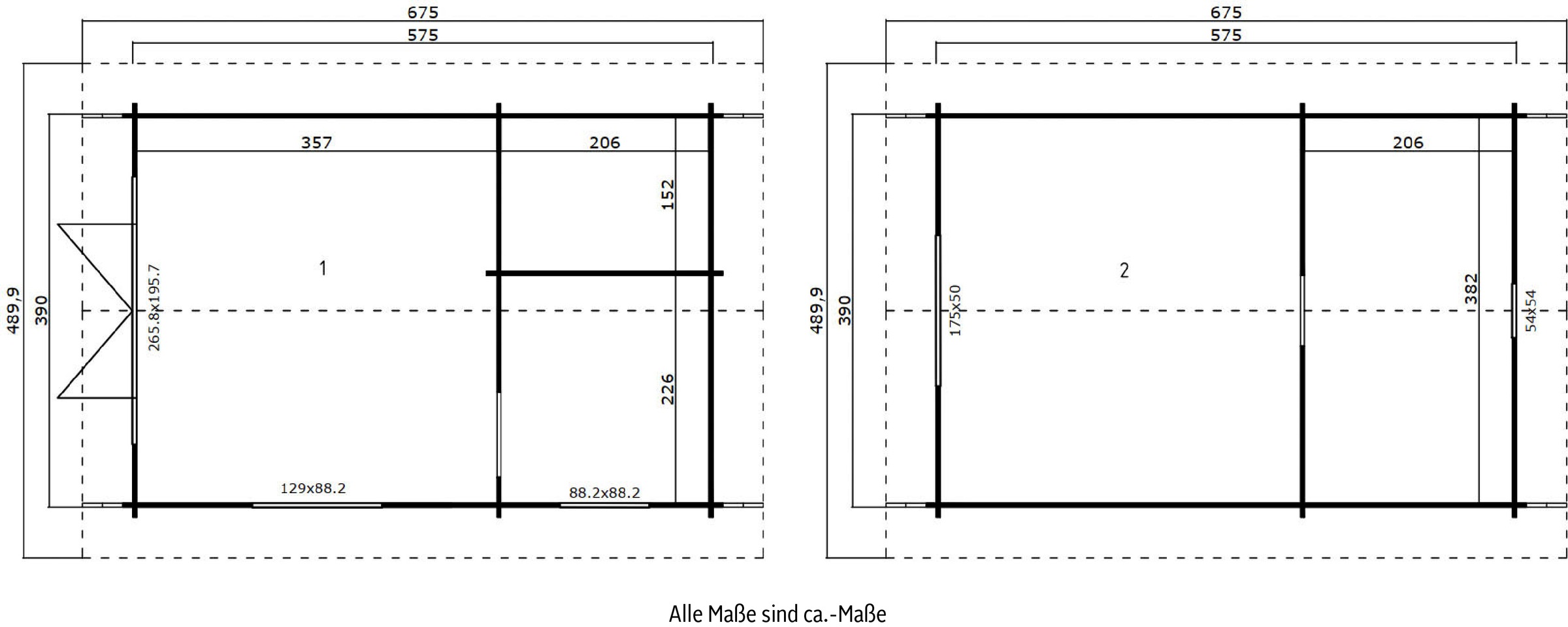 LASITA MAJA Gartenhaus »CAROLINE«, (Set, inkl. Fußbodenbretter zum Verlegen)