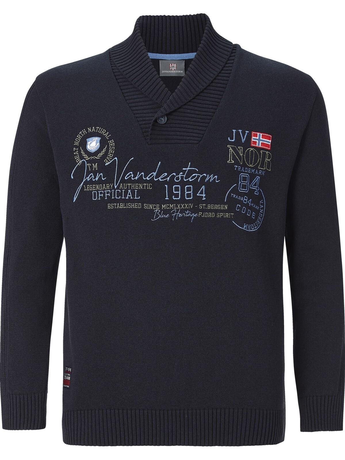 Jan Vanderstorm Schalkragenpullover "Pullover HAMAR" günstig online kaufen