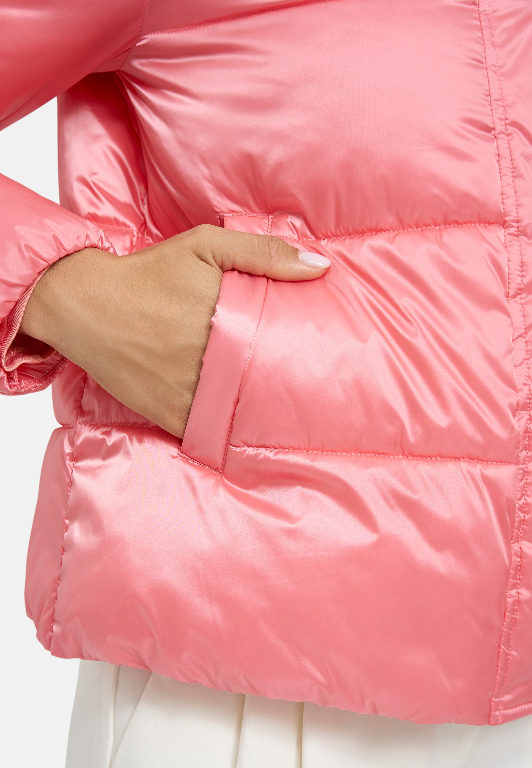 Milano Italy Steppjacke ohne Kapuze mit Stehkragen