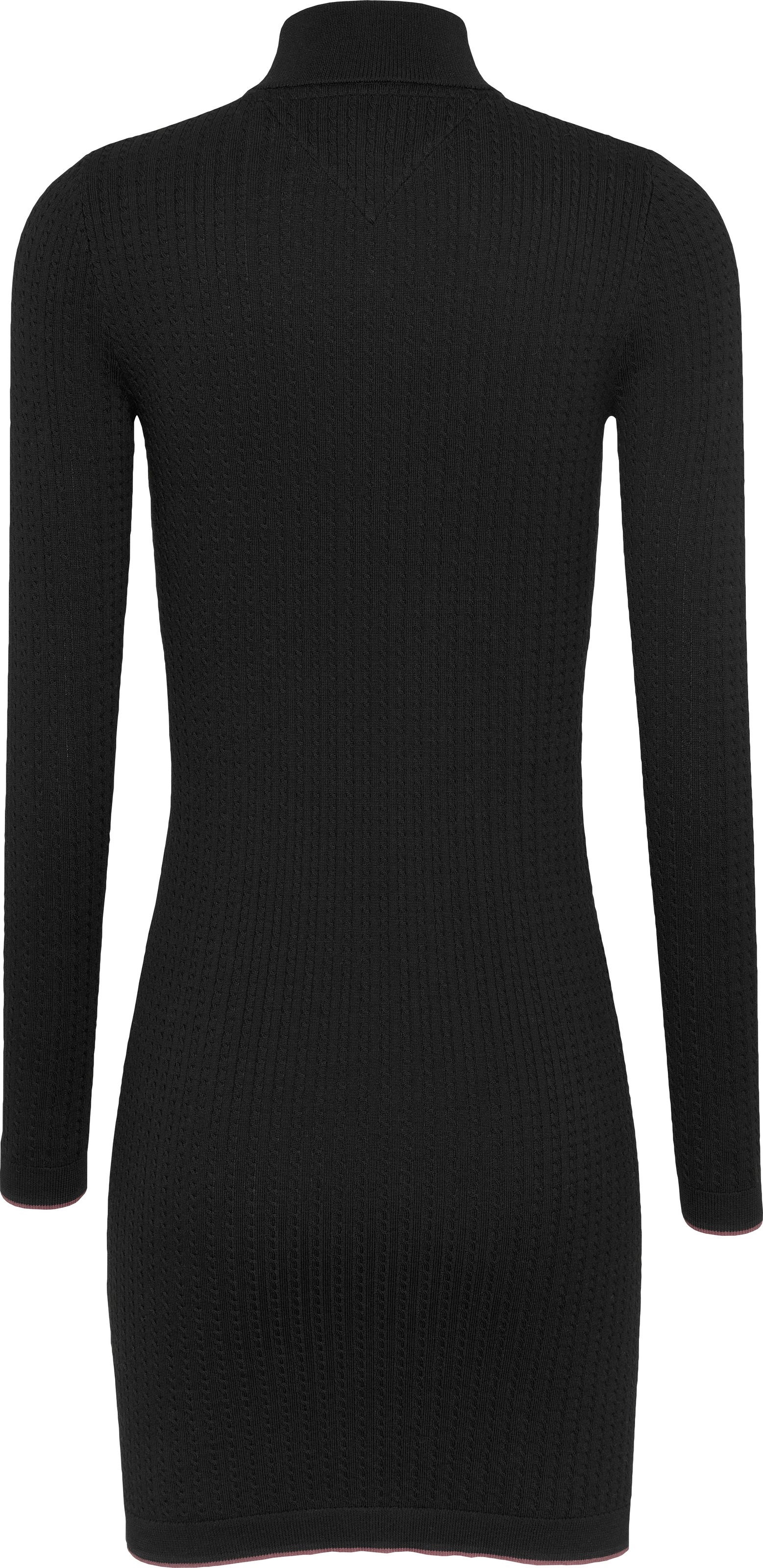 Tommy Jeans Strickkleid »TJW 1/4 ZIP SWEATER CABLE DRESS«, mit Zopfmuster