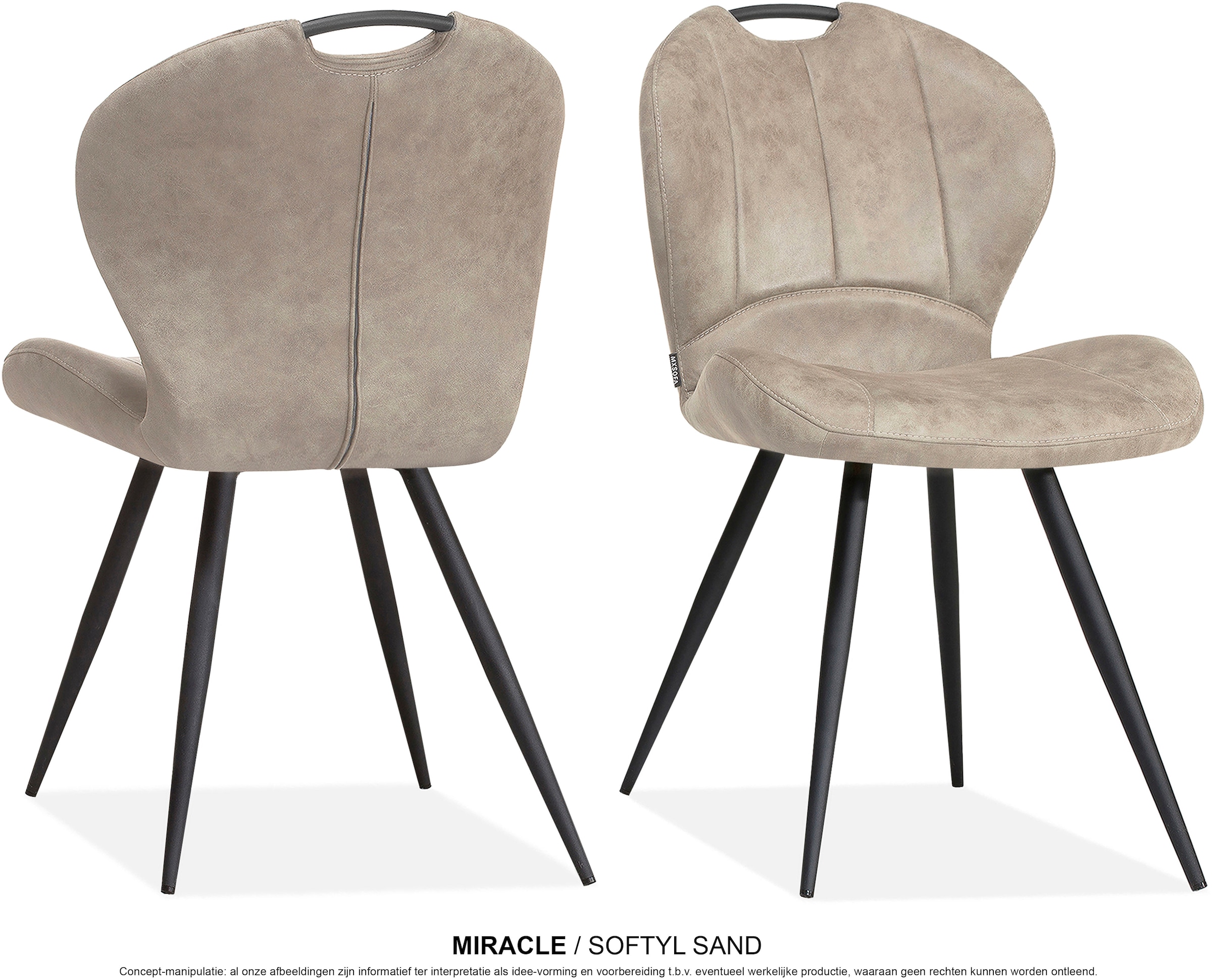 OMG Design Esszimmerstuhl "Miracle" (Set) 2 Stk. Stoff Esszimmerstuhl, pfle günstig online kaufen