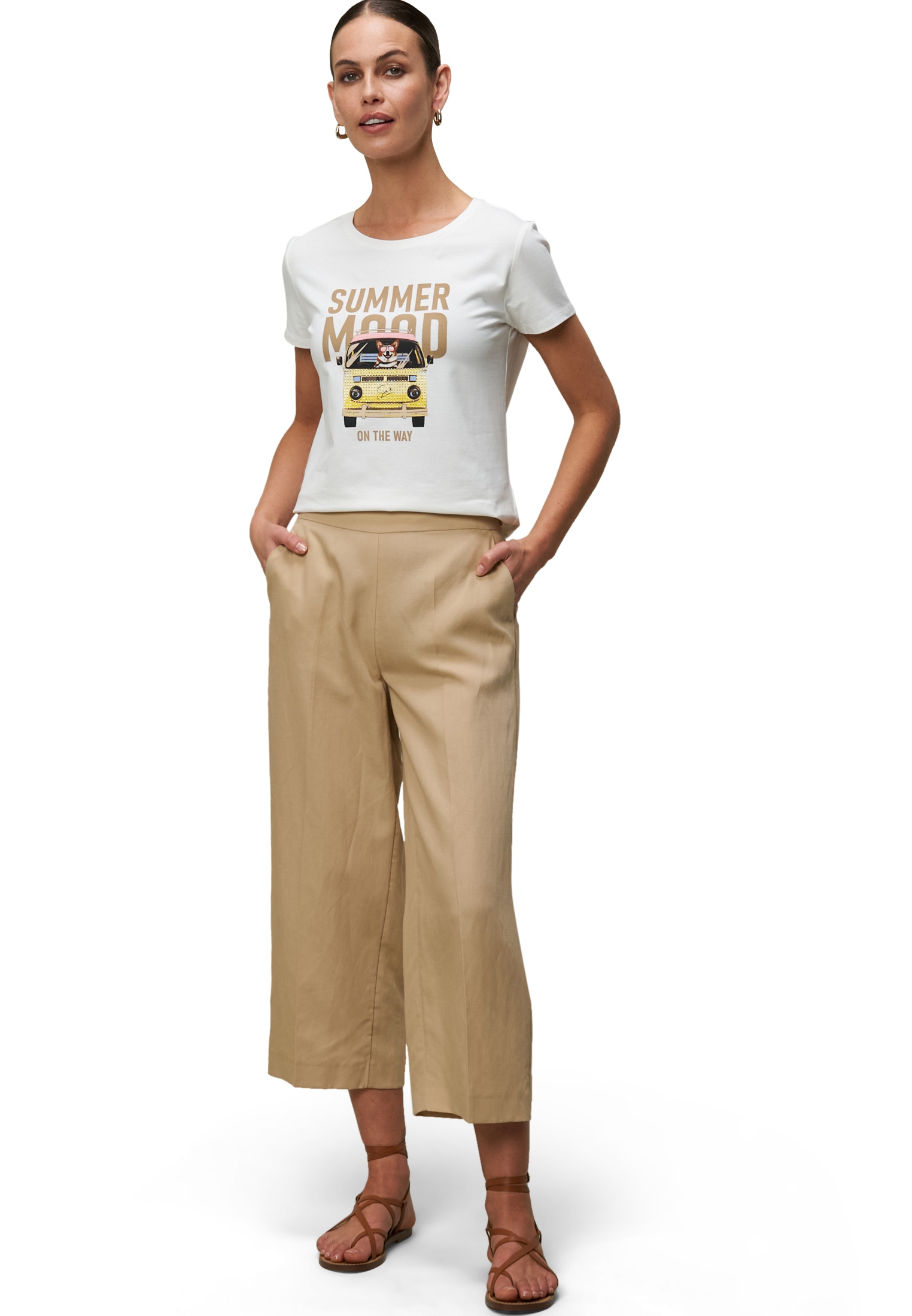 Zero Kurzarmshirt »zero Damen Shirt mit Summer Mood Print«, (1 tlg.), weiteres Detail