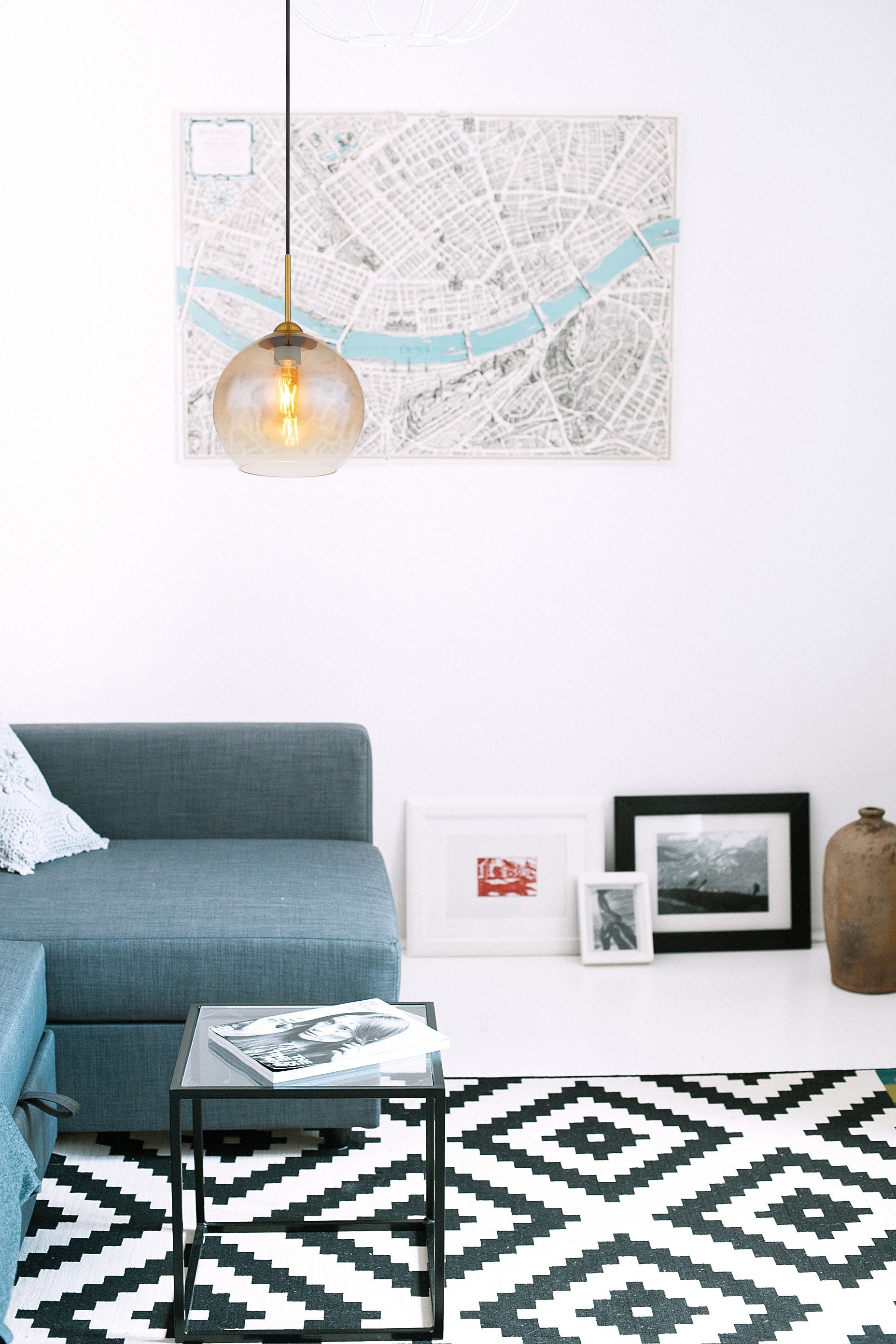 GLOBO LIGHTING Hängeleuchte »JAMESSA«, Leuchtmittel E27 | ohne Leuchtmittel, Hängelampe/Pendelleuchte/Esszimmer/Wohnzimmer/Esstisch