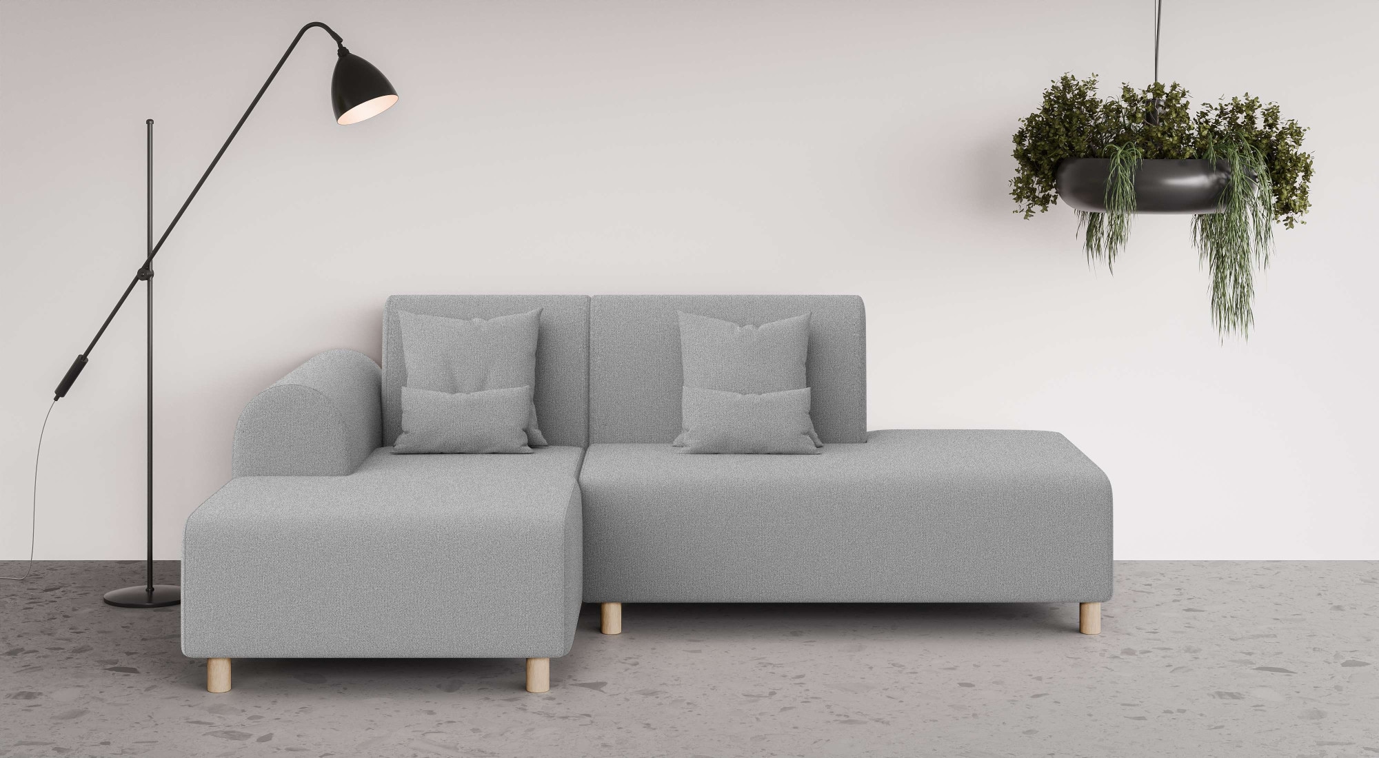 INOSIGN Ecksofa "Suyala", L-Form mit Hocker günstig online kaufen