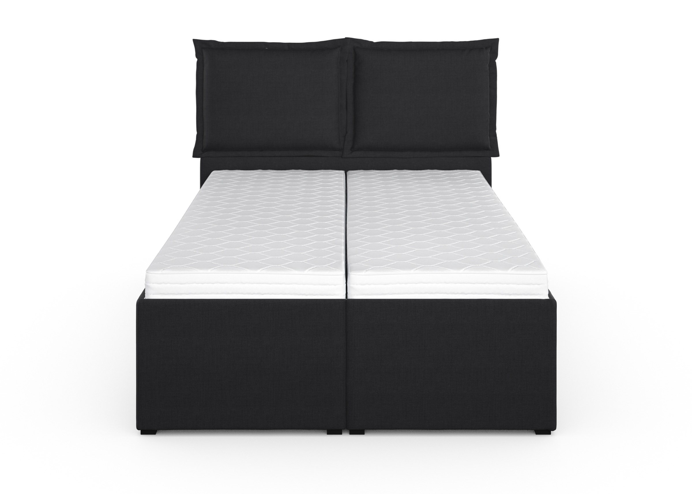 Polsterbett MAINTAL "Lyara", grau (anthrazit), B:147cm L:215cm, Struktur fein (100% Polyester), Betten, Polsterbett, wahlweise ohne Matratze oder mit 3 Matratzenarten zur Auswahl 6