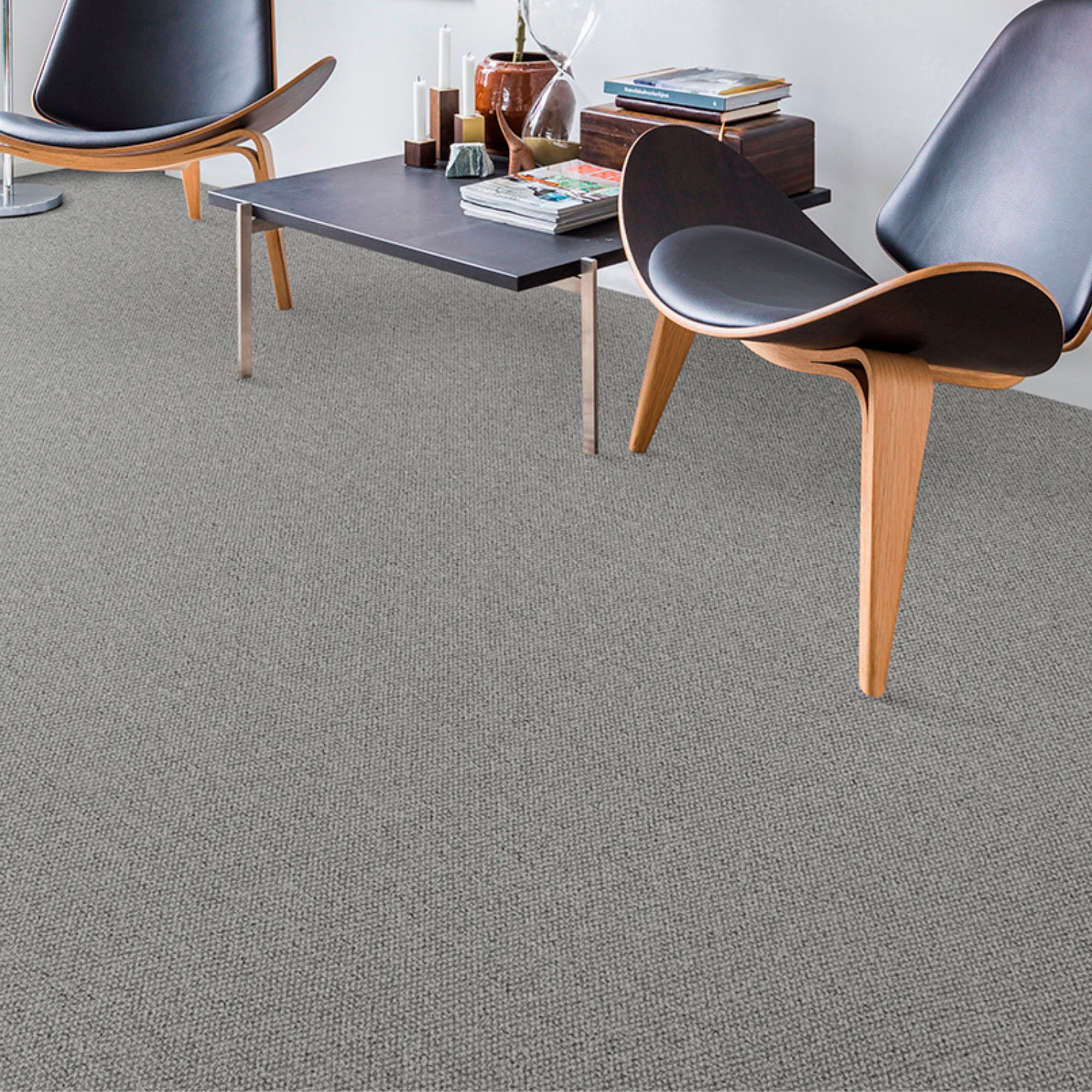 ANDIAMO Tulsa Loop Pile Carpet Light Gray 500x200cm