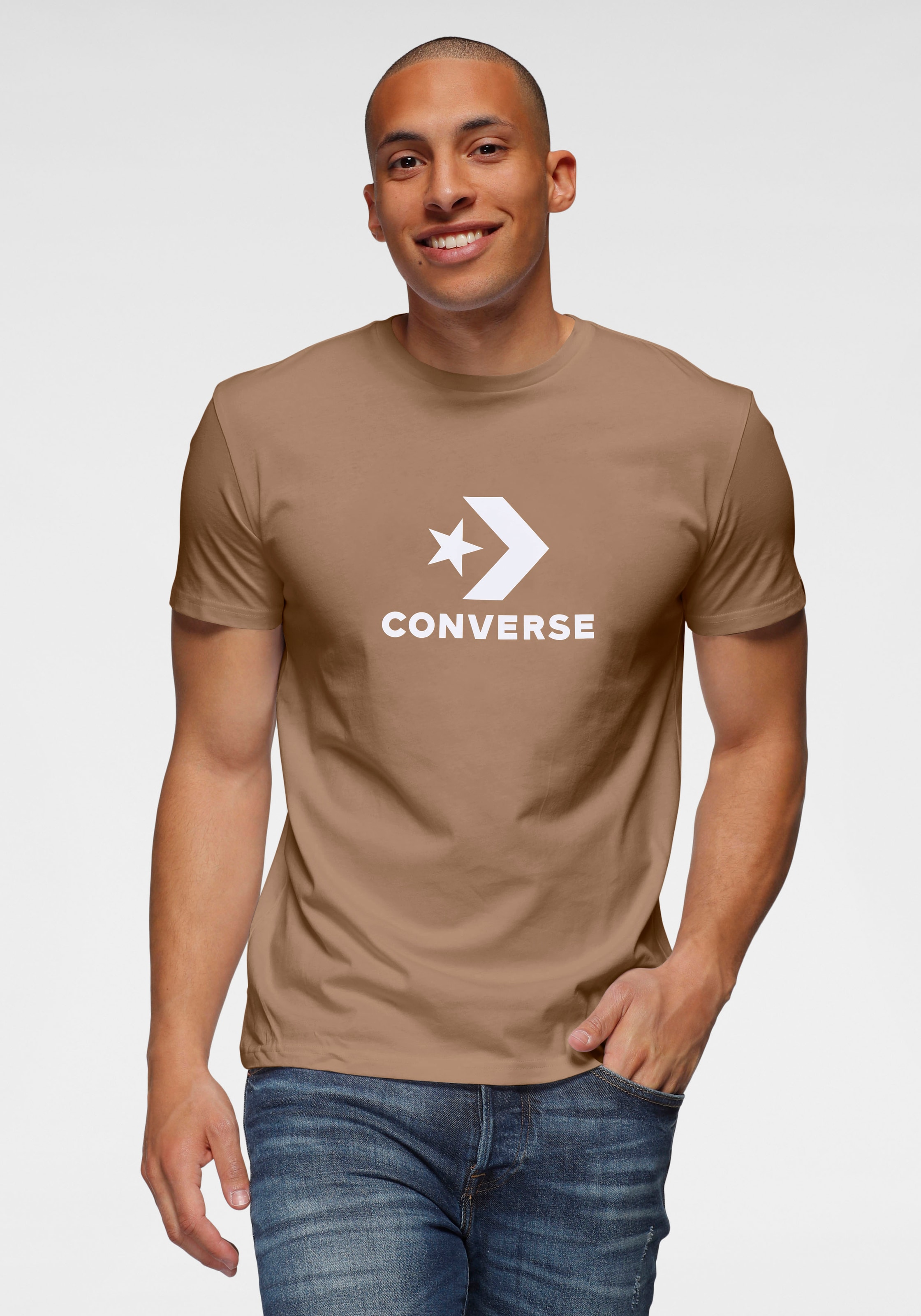 Converse T-Shirt "UNISEX CONVERSE GO-TO STAR CHEVRON LOGO STANDARD FIT T-SH günstig online kaufen