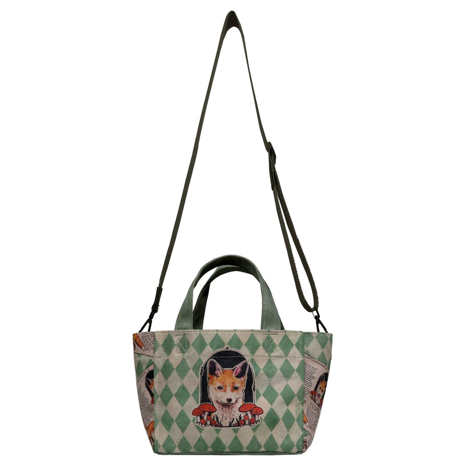DOGO Umhängetasche »Tag Bag Tragetasche Vulpes Damen Schultertasche« Handgefertigt