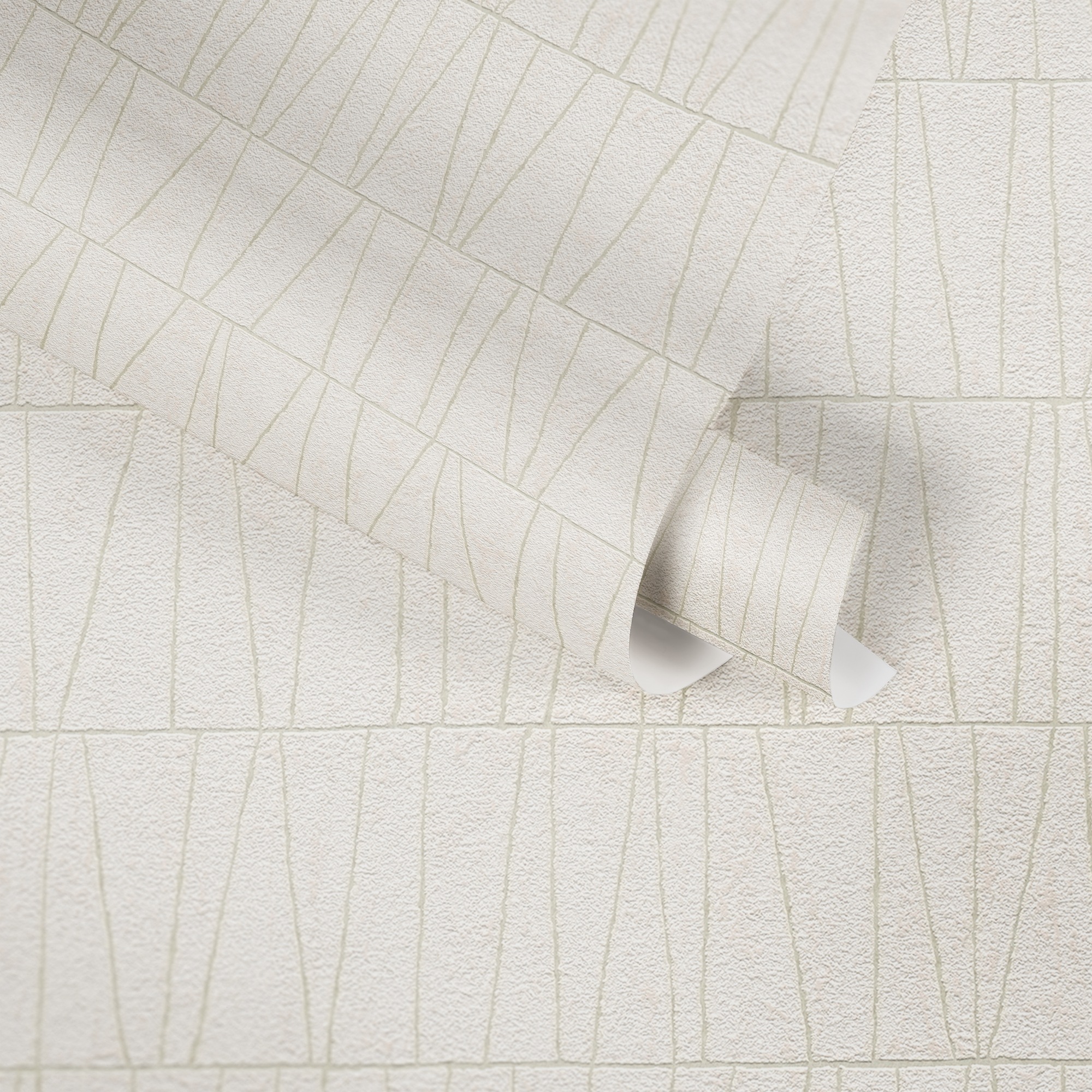 A.S. Création Vliestapete »Jade 2 Grafik-Tapete Mustertapete Metallic-Effekt Dreiecke«, glänzend, Vliestapete geometrisch für Schlafzimmer Küche Wohnzimmer Grafik Flur