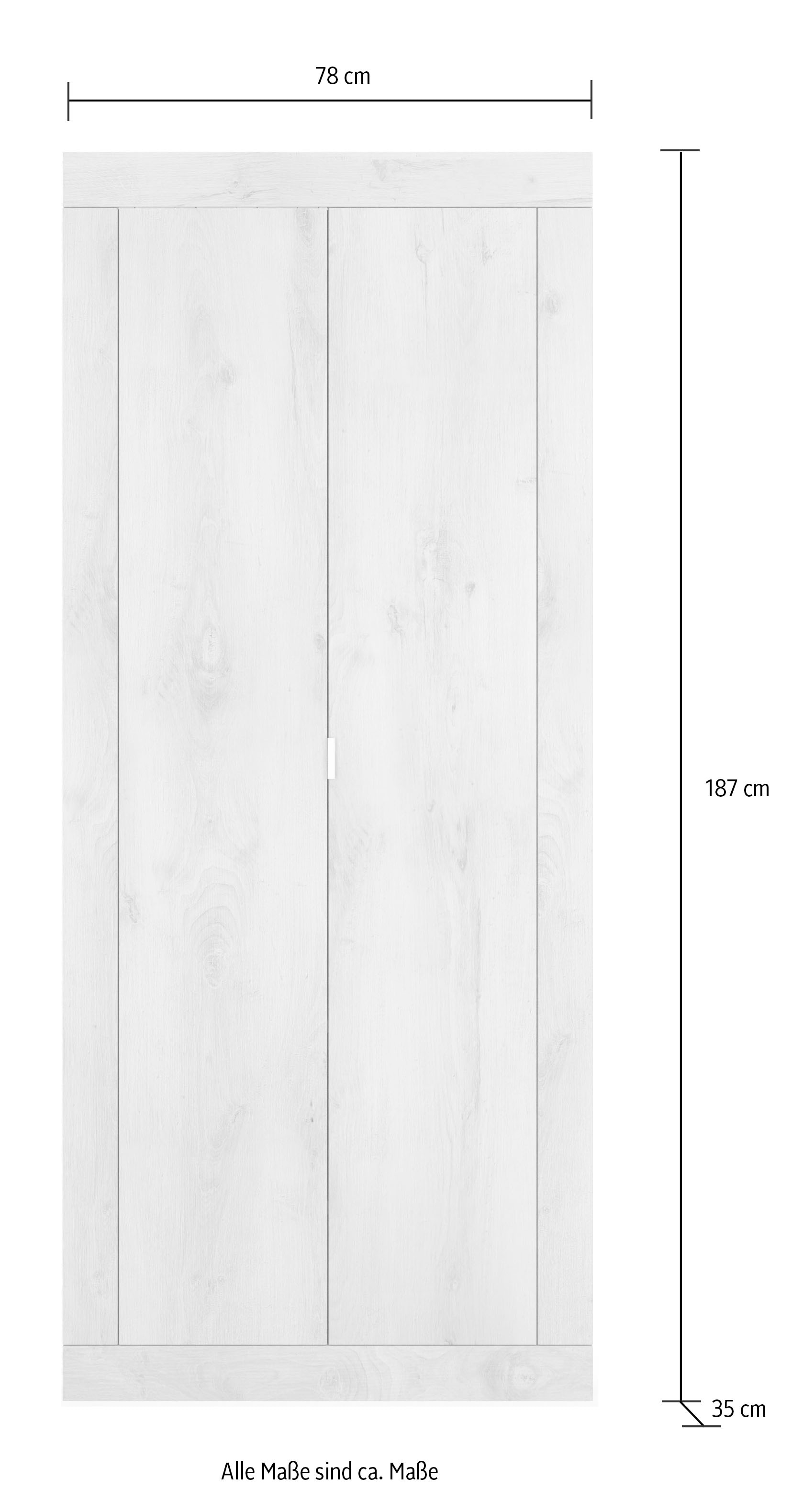 LC Garderobenschrank »Basic«, Höhe 187 cm | BAUR