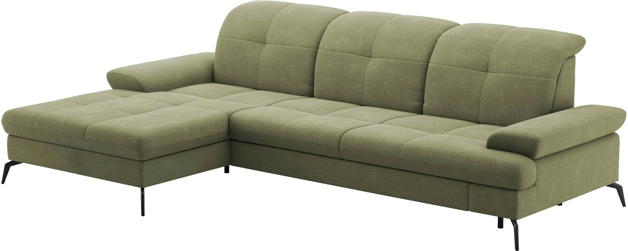 sit&more Ecksofa »Amica, L-Form, inkl. Sitztiefenverstellung & Armteilverstellung«, wahlweise mit Bettfunktion, Bettkasten und Kopfteilverstellung