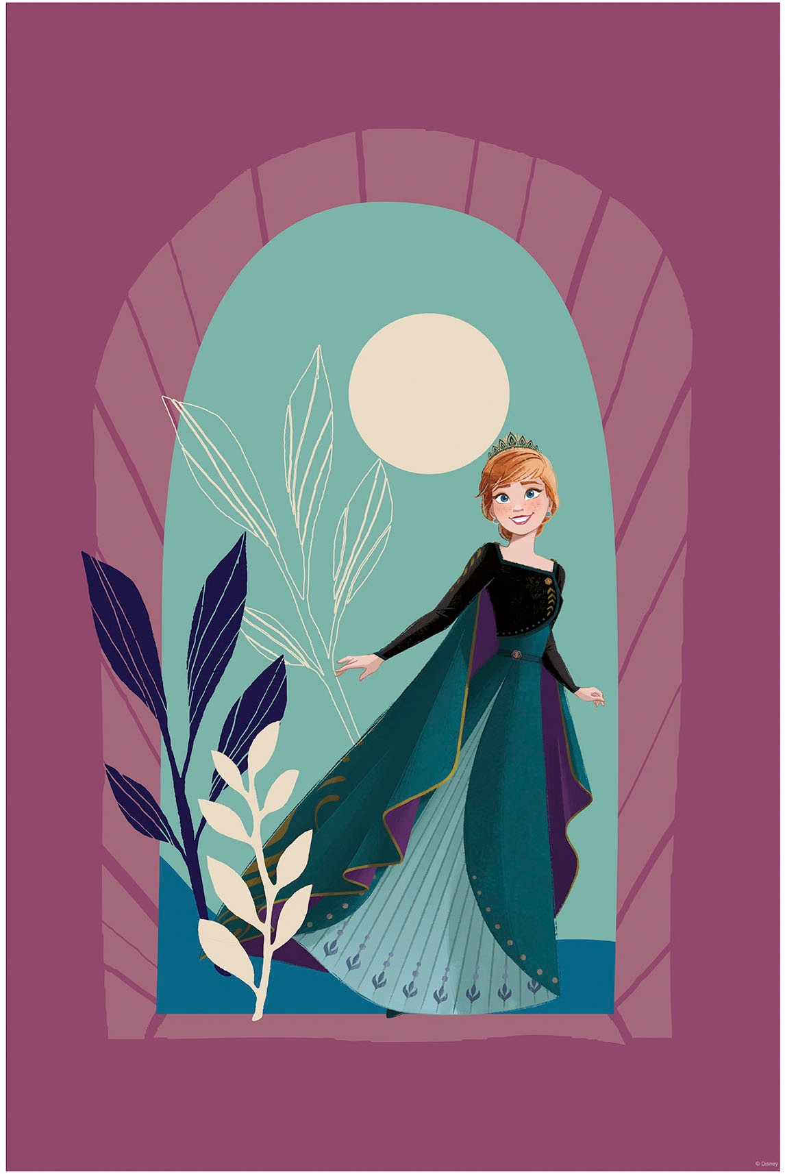 Komar Wandbild »Frozen Midnight Sun«, Disney, (Set, 1 St.), 30 x 40 cm (Breite x Höhe) - Kinderzimmer, Dekoration