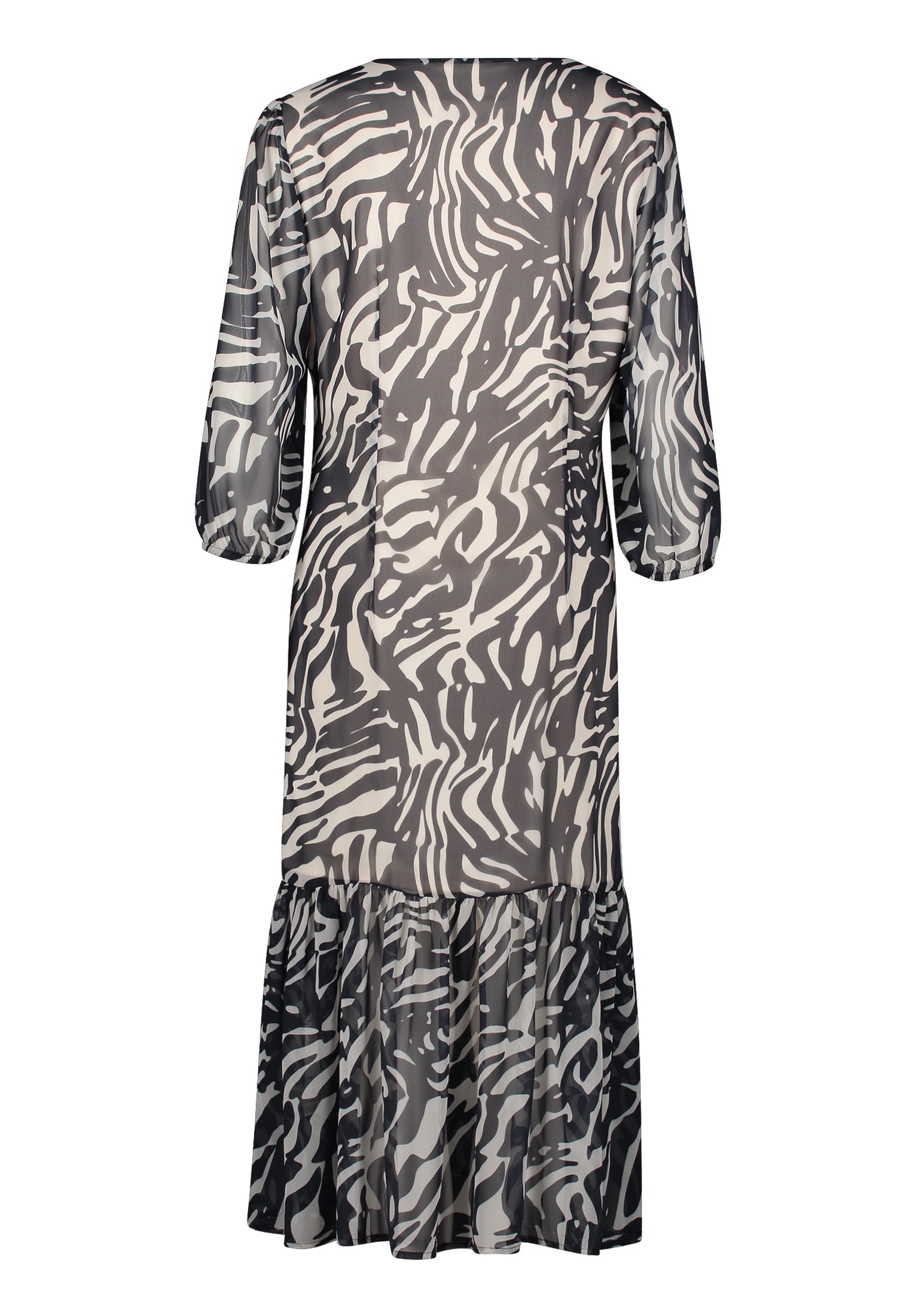 Betty&Co Volantkleid »Betty & Co Volantkleid mit V-Ausschnitt«, Volant