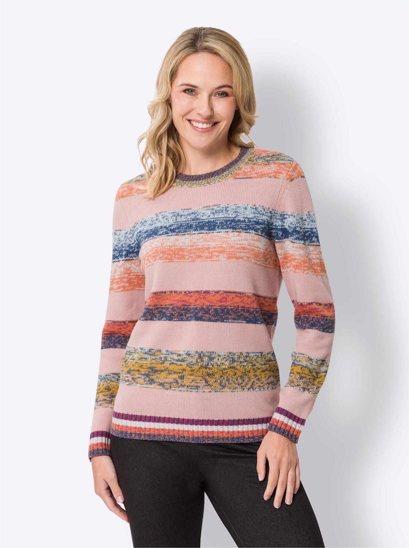 Classic Basics Rundhalspullover "Langarm-Pullover" günstig online kaufen
