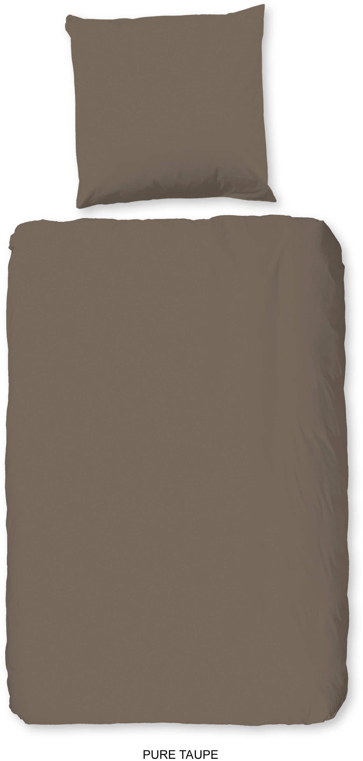 PURE luxury collection Bettwäsche »Pure Uni«, Mikrofaser, 135x200, 2 Teilig, Pflegeleicht, Uni, Reißverschluss