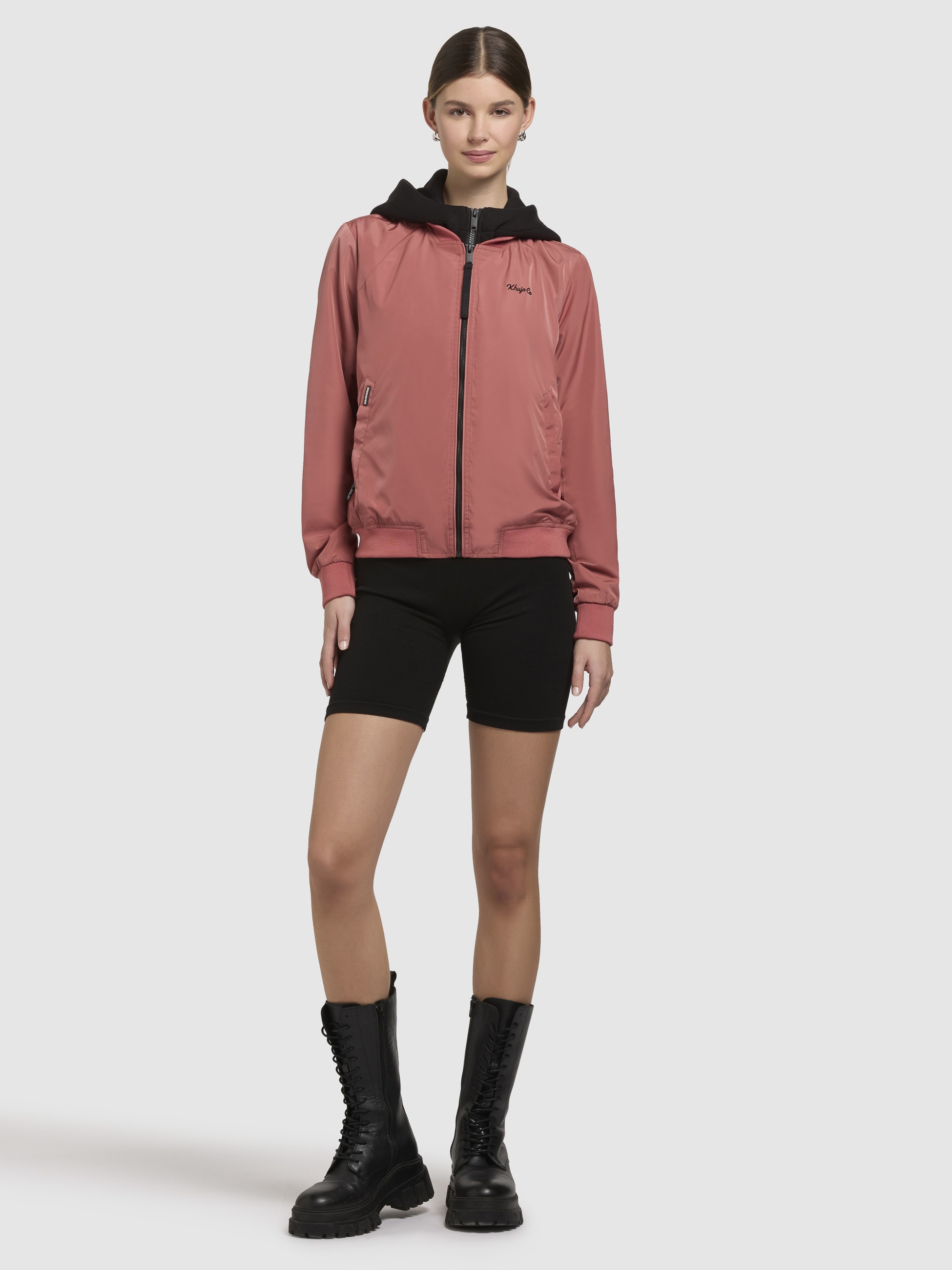 khujo Bomberjacke »SEEAM«, mit Kapuze