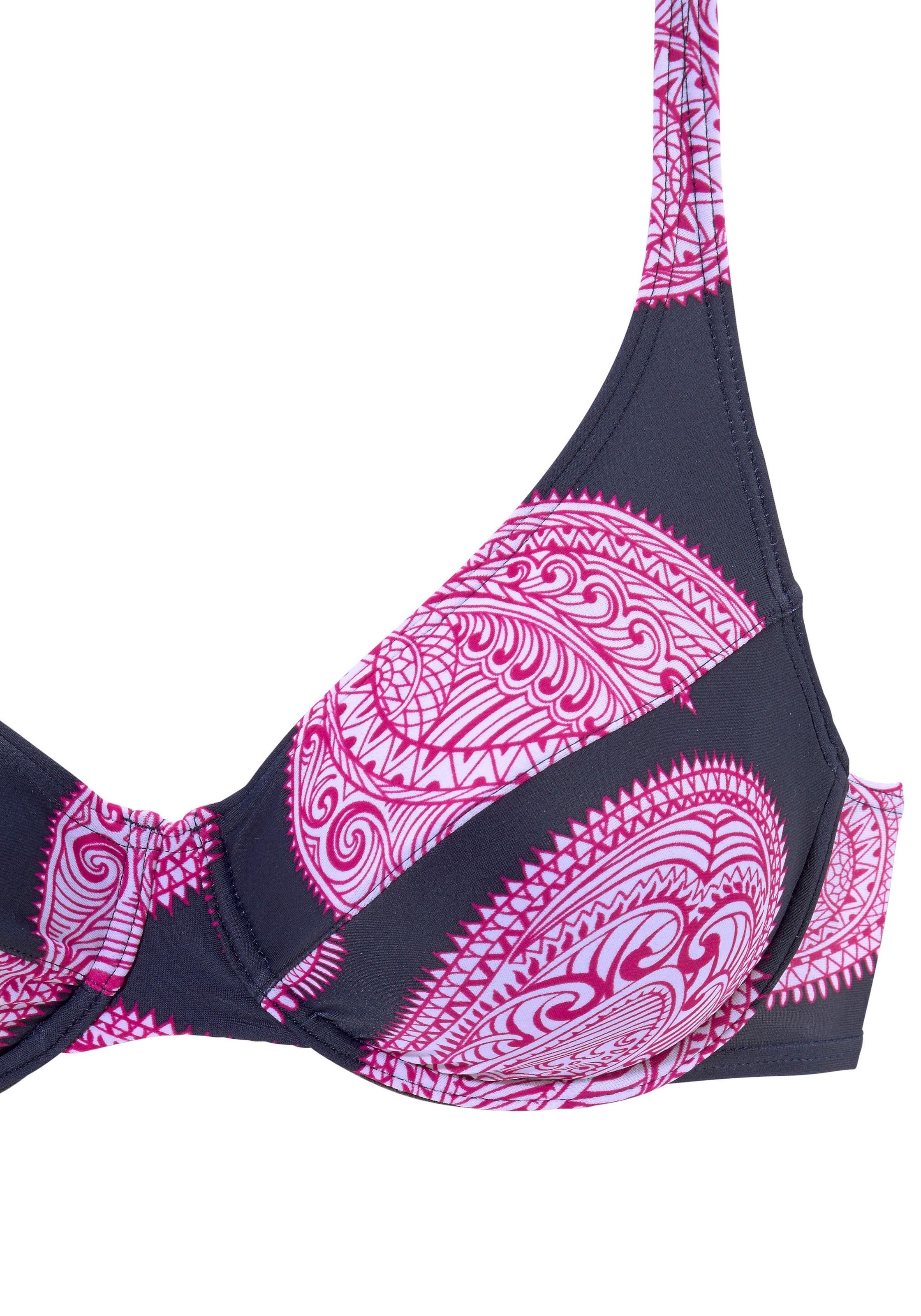 LASCANA Bügel-Bikini, seitlich extra höher geschnitten, verstellbare Träger