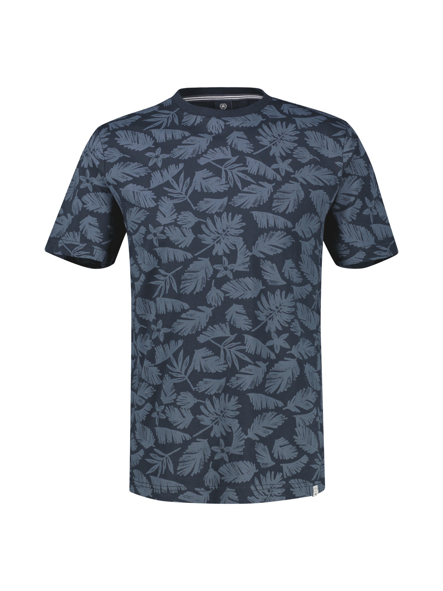 LERROS T-Shirt »T-Shirt mit Rundkragen aus reiner Baumwolle mit Flower-Print«