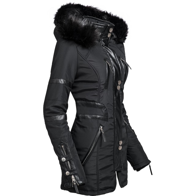 Navahoo Wintermantel »Moony«, stylischer Damen Winter Jacke mit Kapuze  bestellen | BAUR