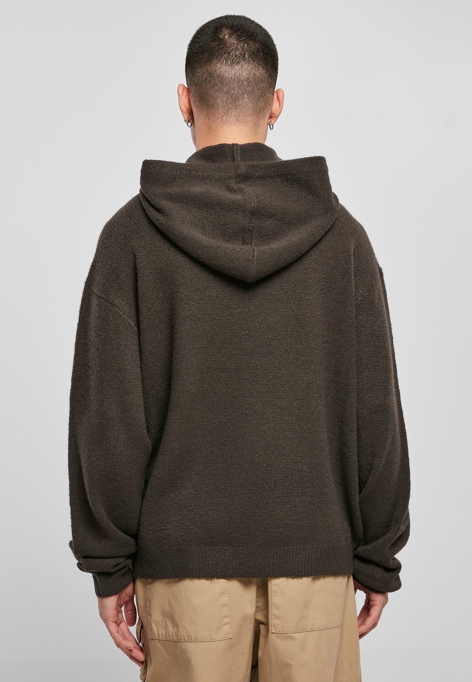 URBAN CLASSICS Rundhalspullover »Urban Classics Herren Oversized Chunky Hoody Sweater«, (1 tlg.)