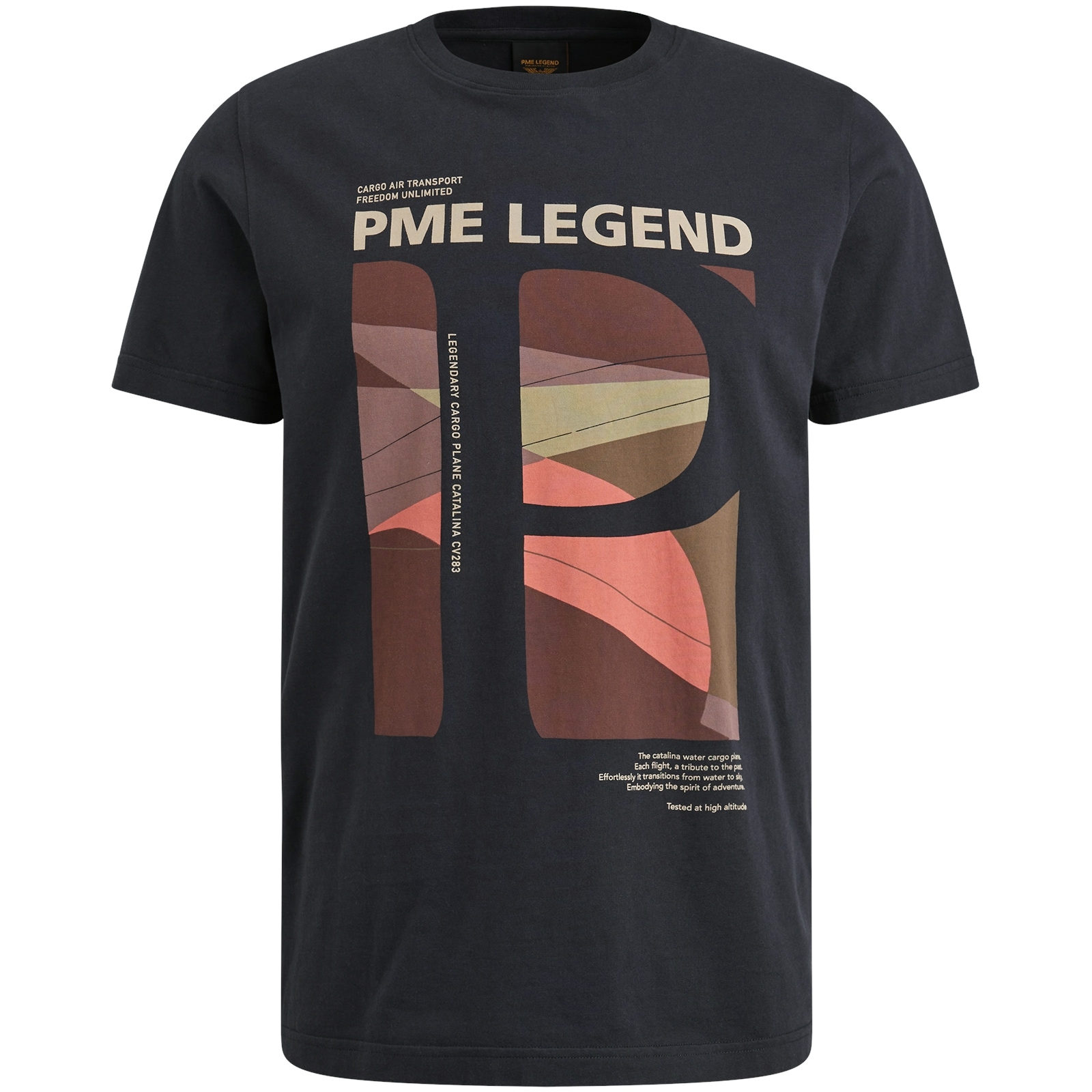 PME LEGEND T-Shirt »Short sleeve r-neck single jersey«, mit Logo Print