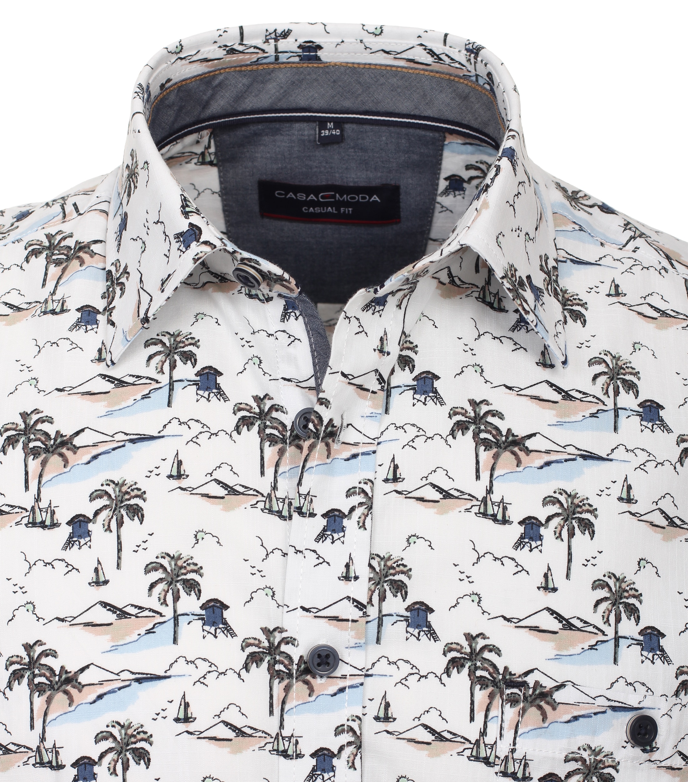 CASAMODA Kurzarmhemd »CASAMODA Freizeithemd Kurzarm Print«
