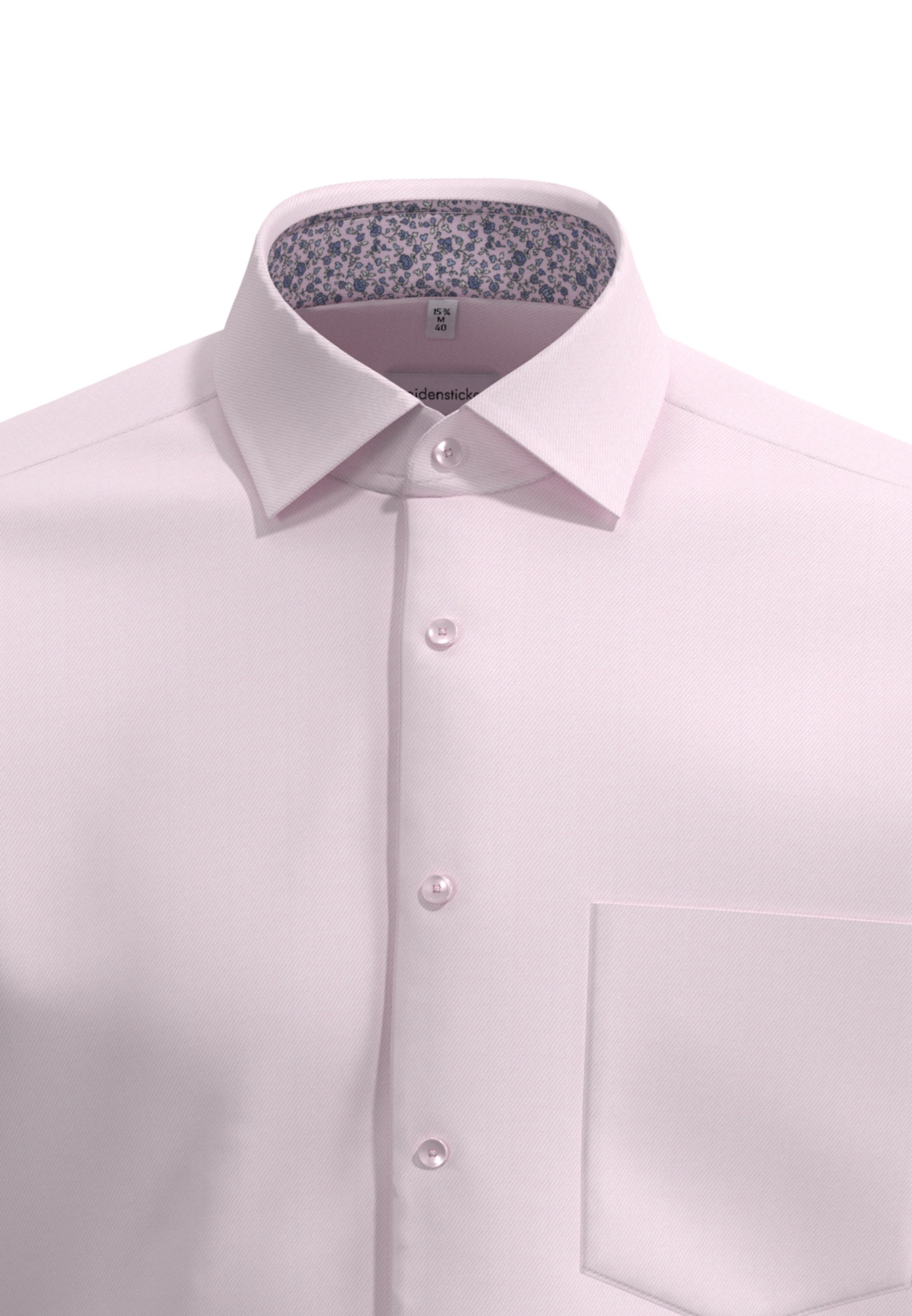 Thumbnail - seidensticker Businesshemd "Regular" Regular 1/2 Kentkragen Uni