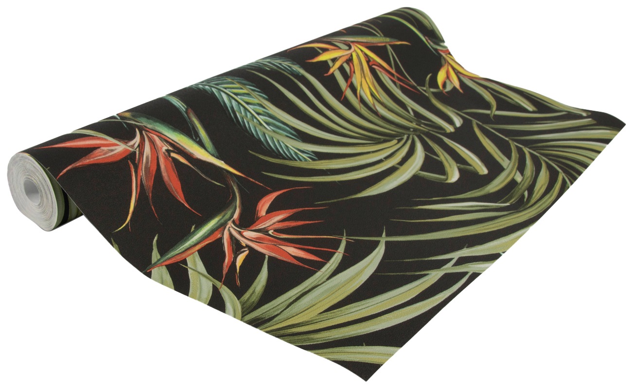 Superfresco Easy Vliestapete »Strelitzia Blätter« gemustert FSC® zertifiziert, mit lebhaftem Druck, 10 Meter Länge