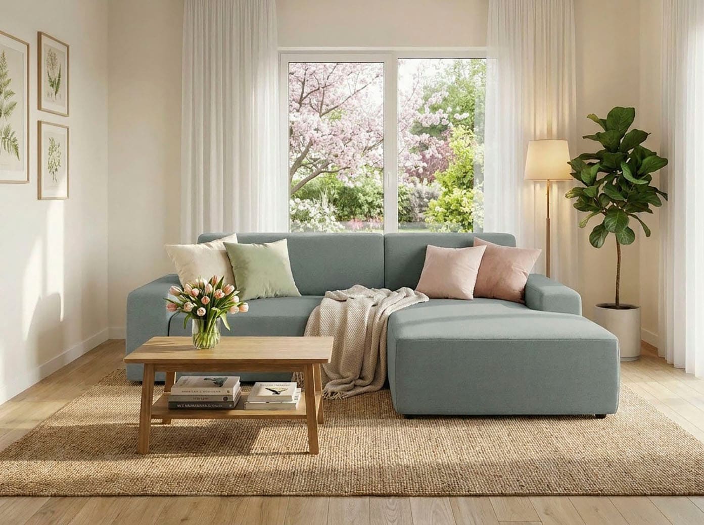 TRENDMANUFAKTUR Ecksofa "Wien, wahlweise mit Sitzvorschub und Bettkasten, Breite 246 cm" L-Form, in trendigem Cordstoff