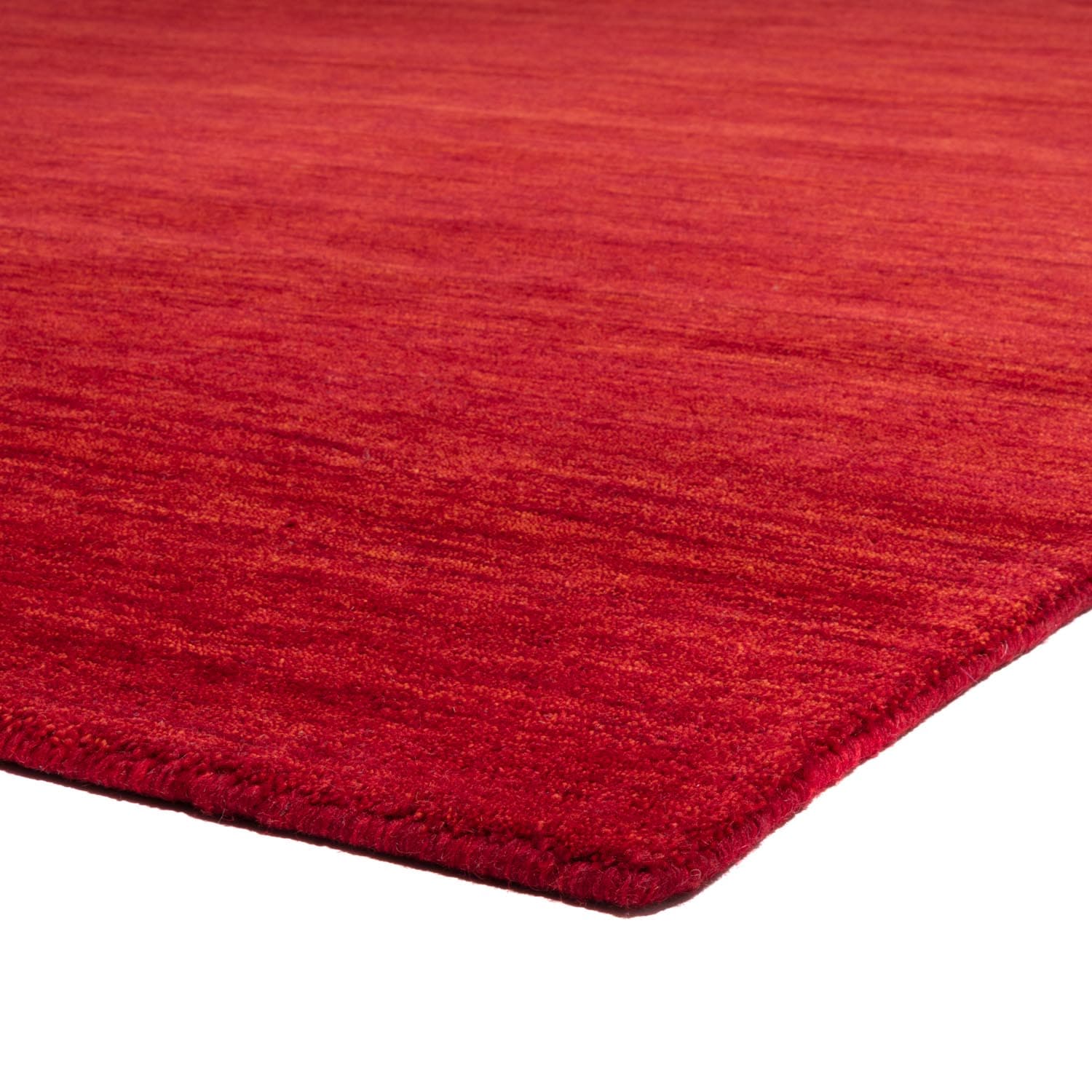 morgenland Wollteppich »Uni - Gabbeh Teppich - Softy«, quadratisch, 1,6 mm Höhe, Gabbeh Optik, Uni Farben, reine Wolle, sehr weicher Flor, Wohnzimmer