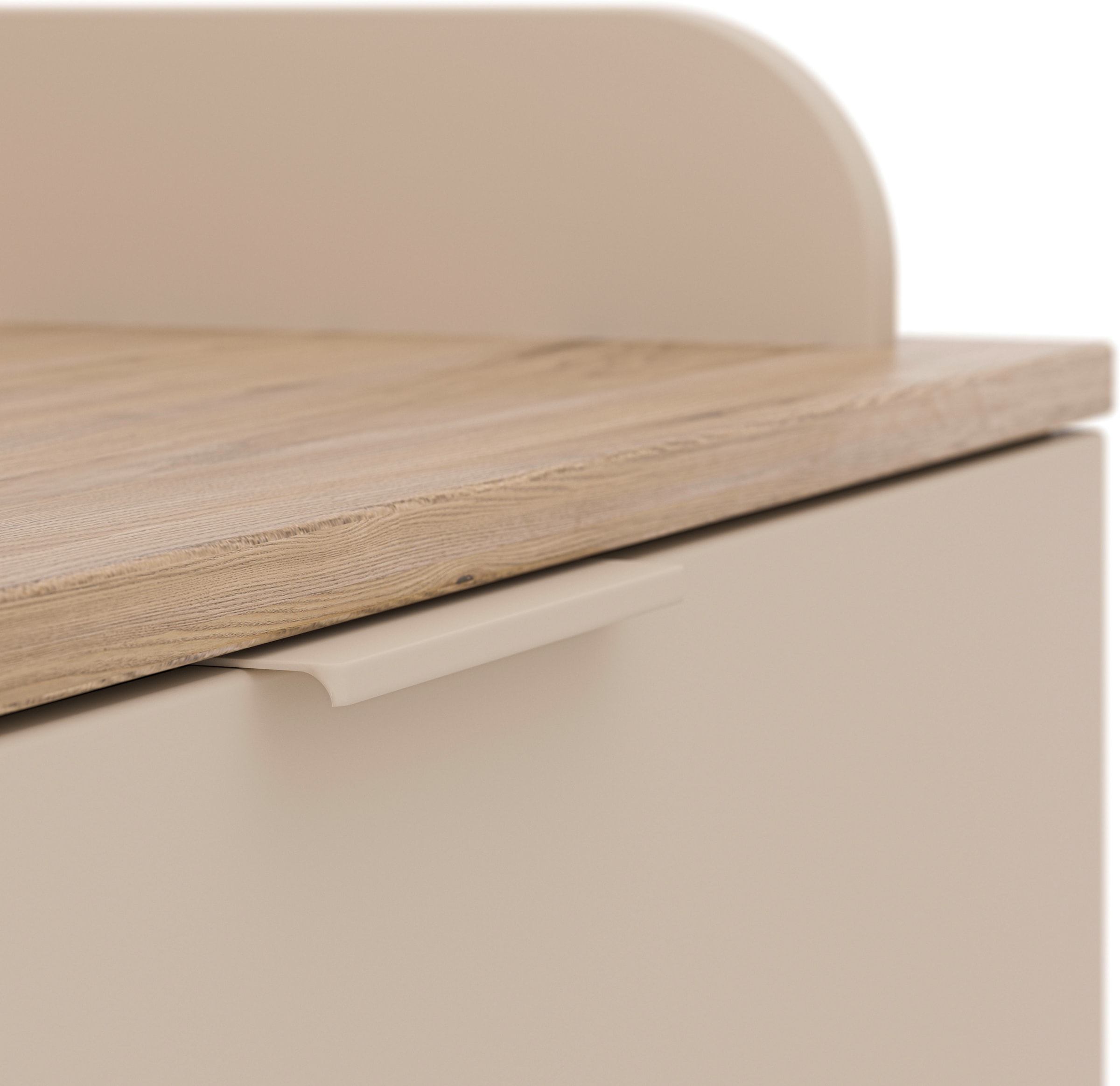 YUNY by PAIDI Wickelkommode »HAZEL in Beige, 3 Schubladen mit Soft-Close, inkl. Wickelaufsatz« bis 50 kg 95 cm Breite, Kommode mit abnehmbarem Aufsatz, geprüfte Sicherheit 94,7 cm