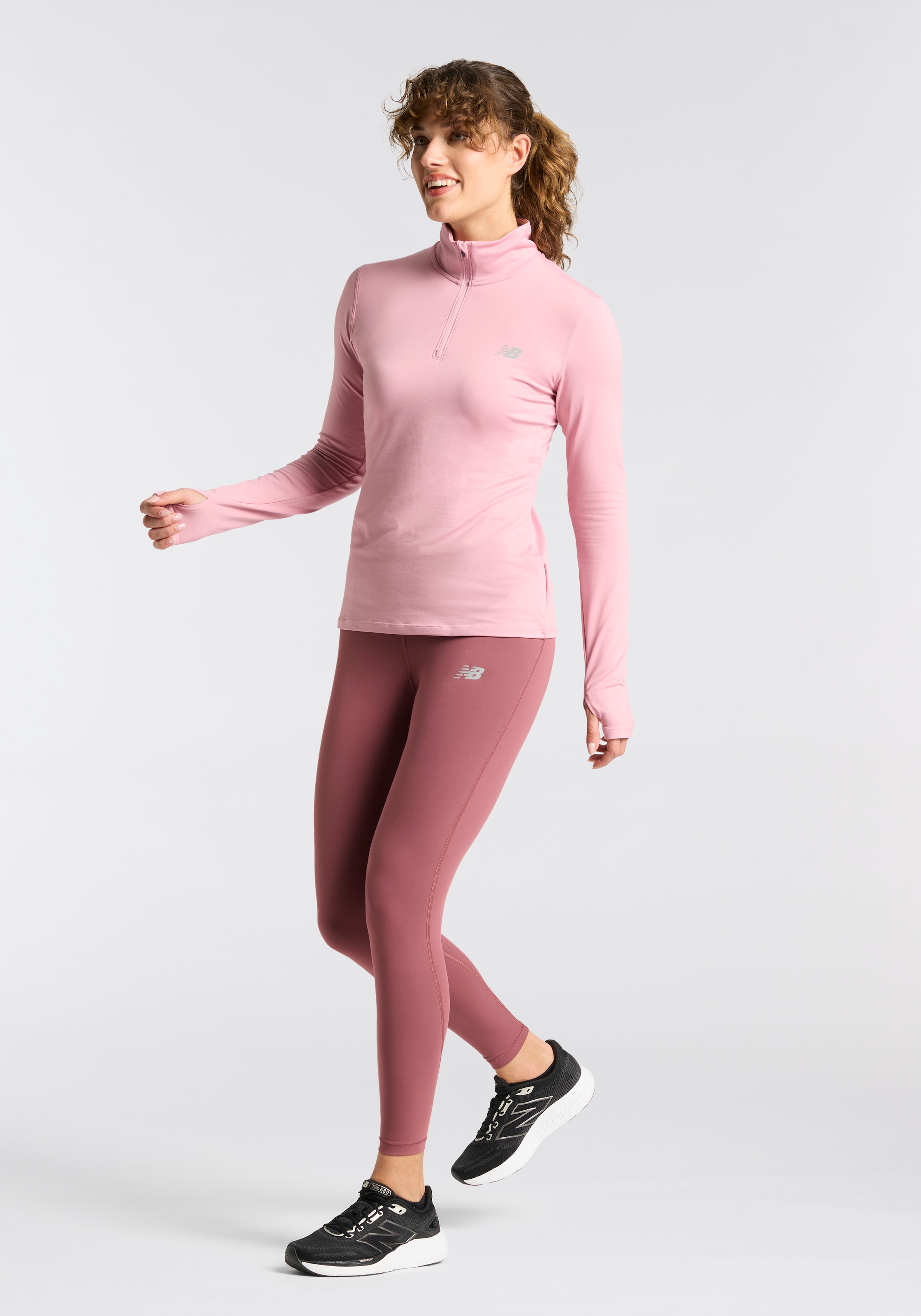 New Balance Laufshirt »Sport Essentials Space Dye Quarter Zip«