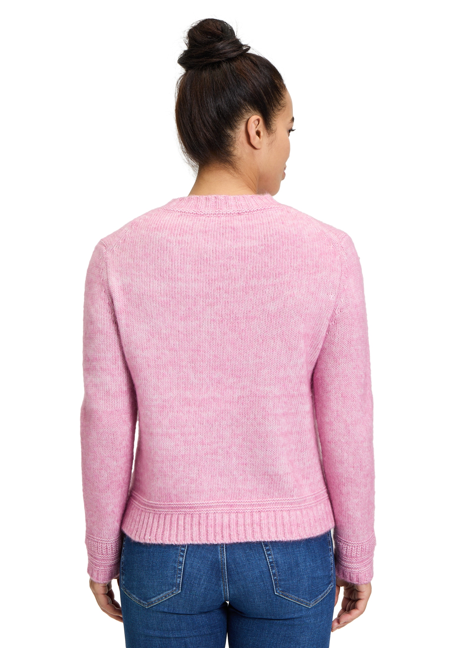 Betty&Co Strickpullover »Betty & Co Damen Strickpullover mit Rippbündchen«, (1 tlg.), Rippbündchen