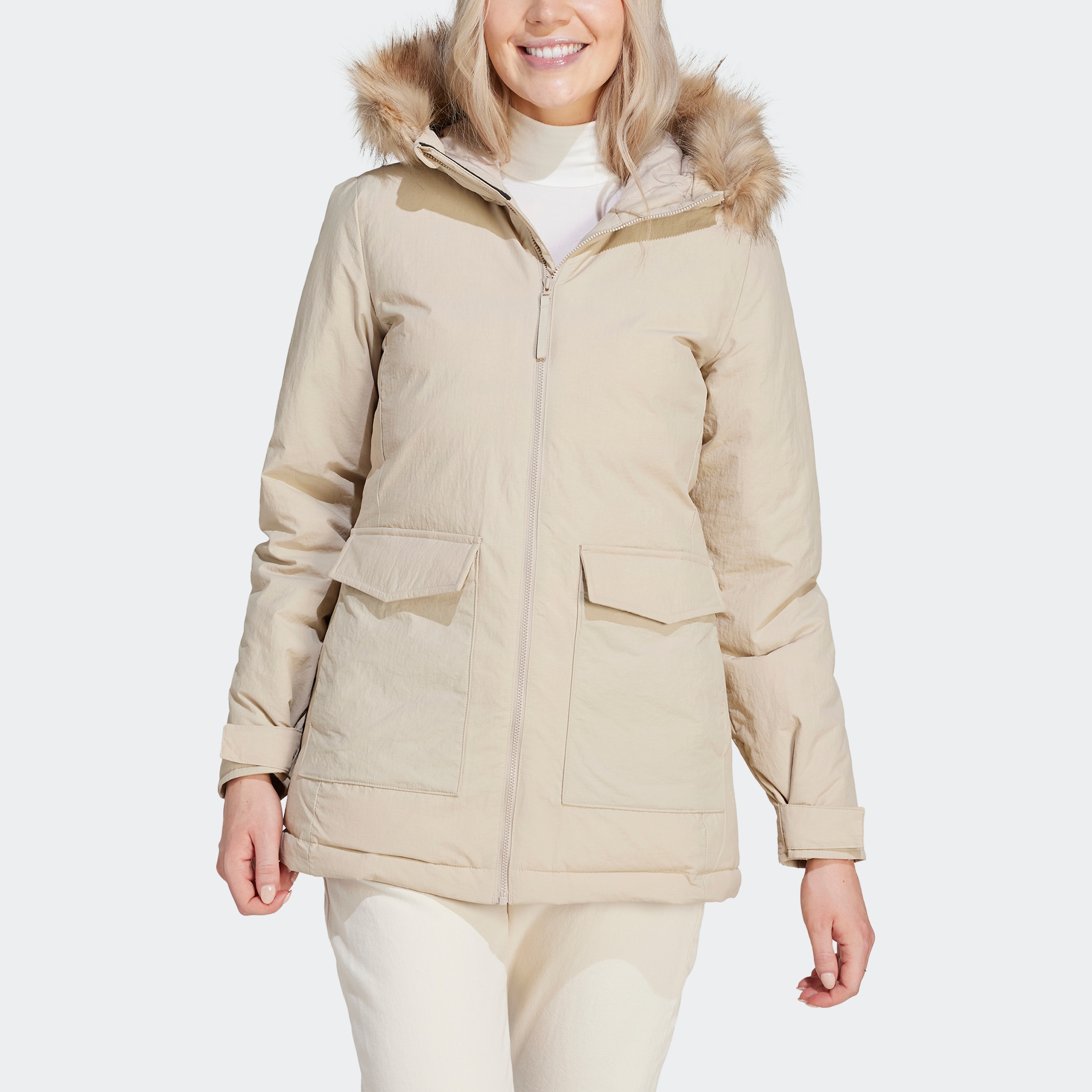 adidas Sportswear Outdoorjacke »W HO FUR PA« online kaufen | BAUR