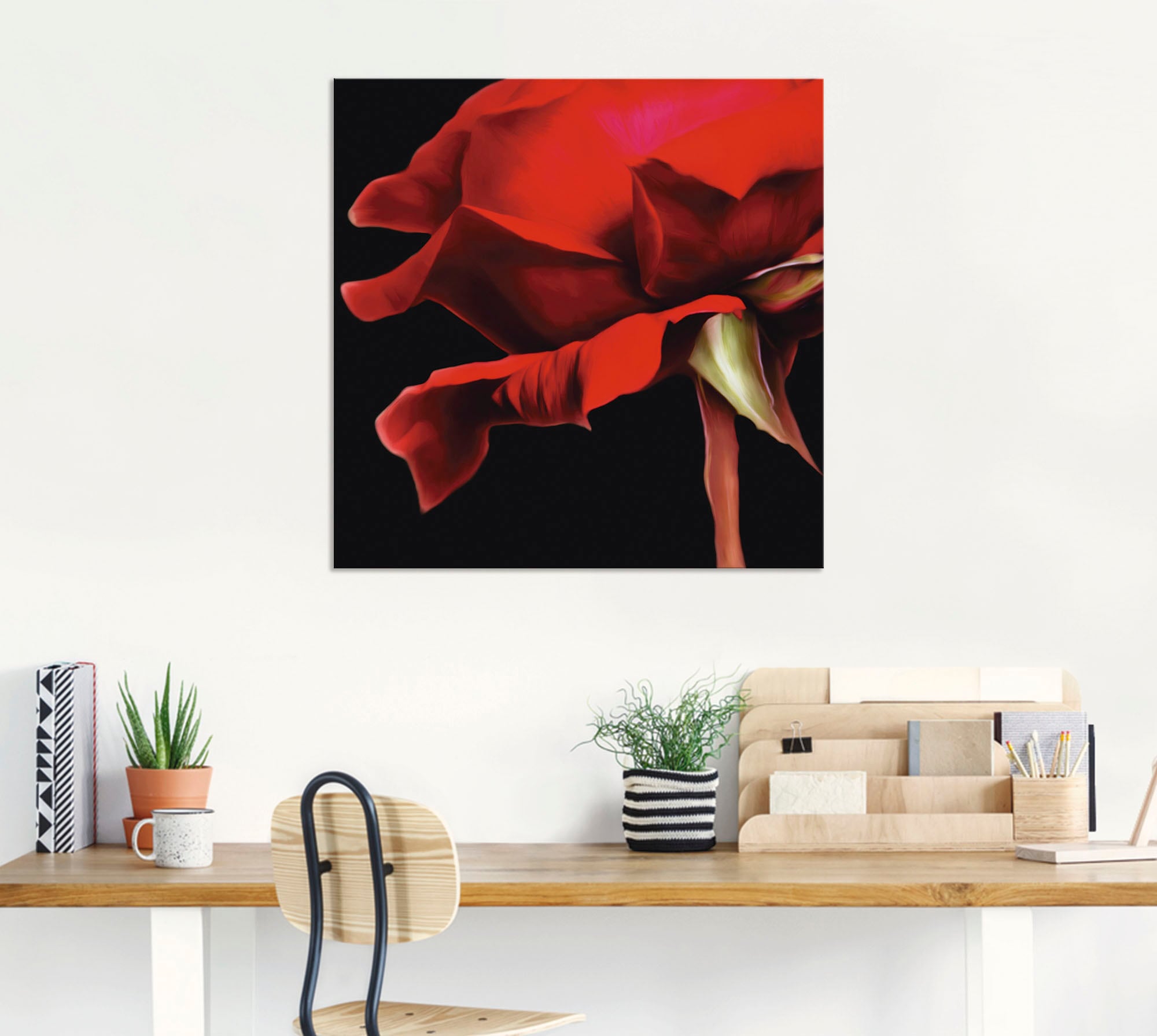 Artland Wandbild »Rose«, Blumen, (1 St.), als Alubild, Outdoorbild, Wandaufkleber in verschied. Größen