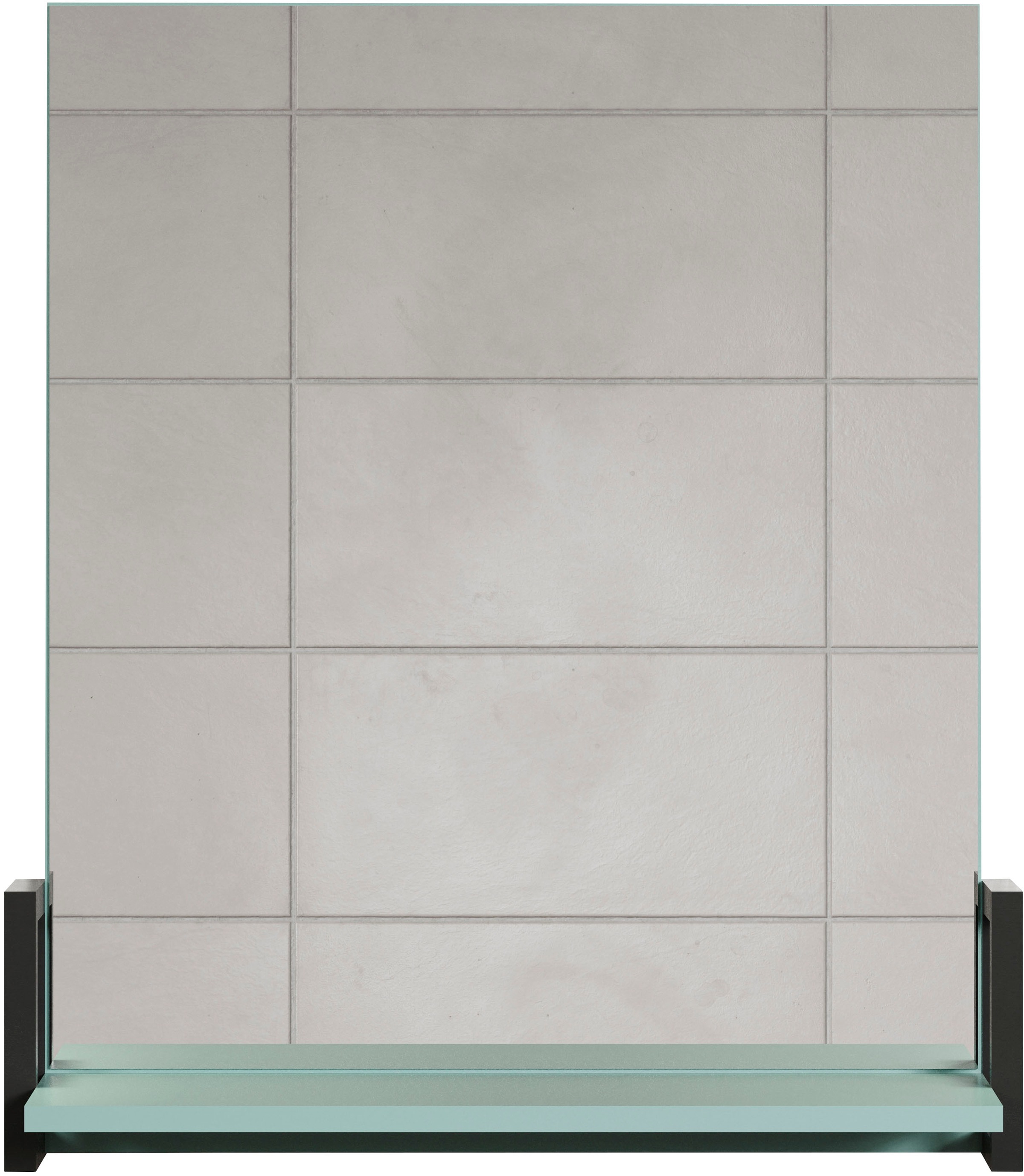 welltime Badspiegel "Malcesine" Badspiegel mit Ablage in Dunkeltürkis - Maß günstig online kaufen